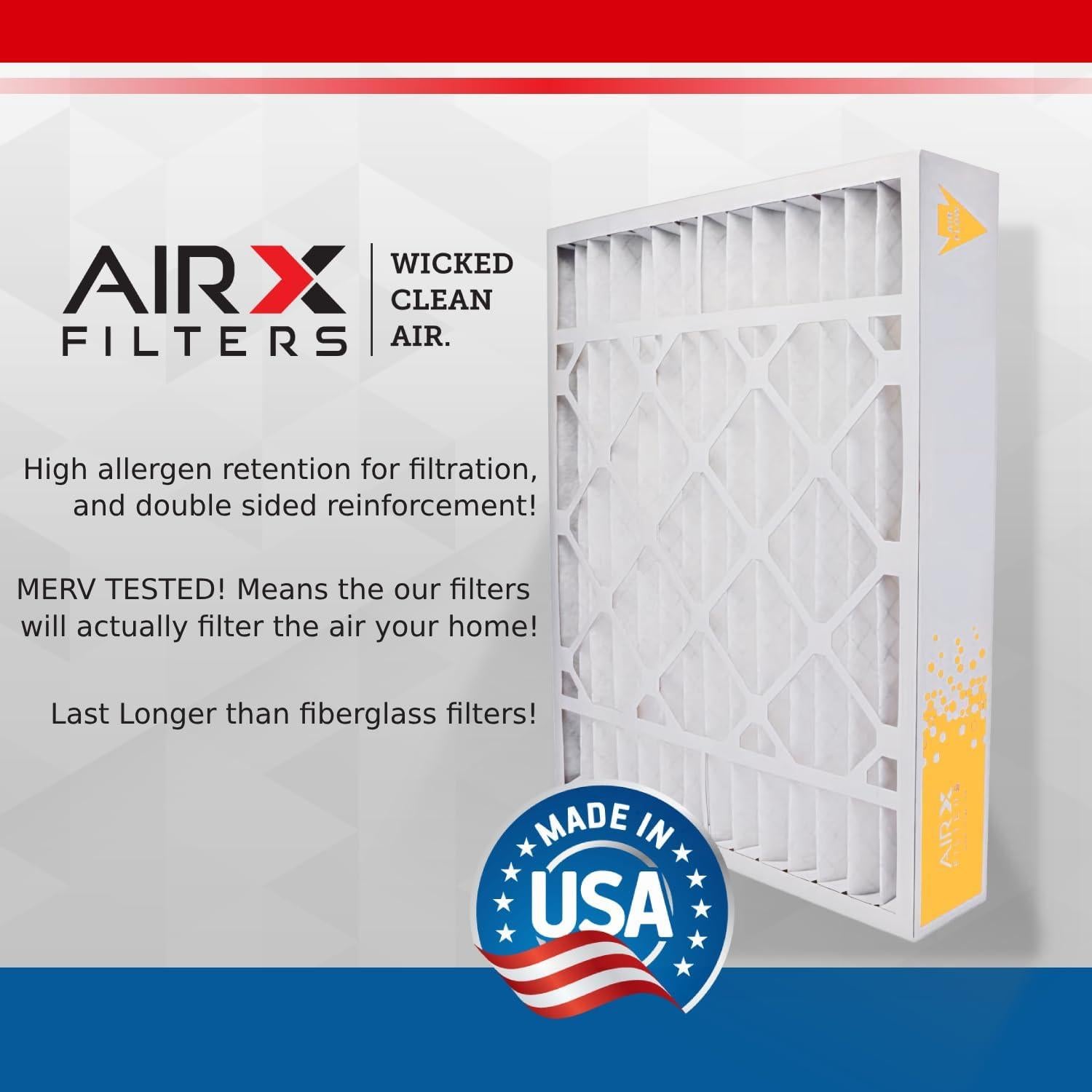 Filtro de Aire AIRx Wicked Clean 20x20x5 MERV 11 - 2 Paquetes
