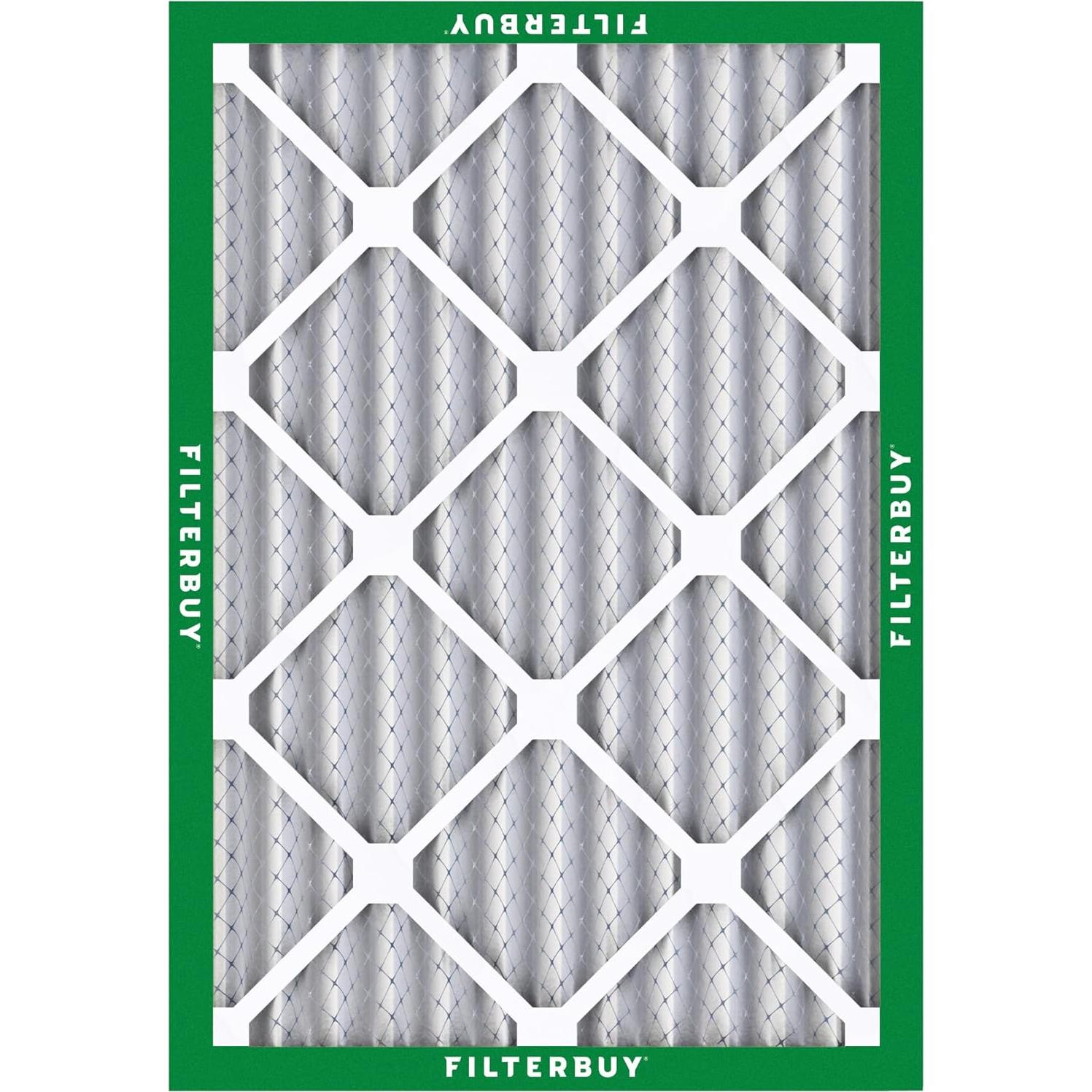 Filtro de aire Filterbuy 24x30x2 MERV 8 para HVAC