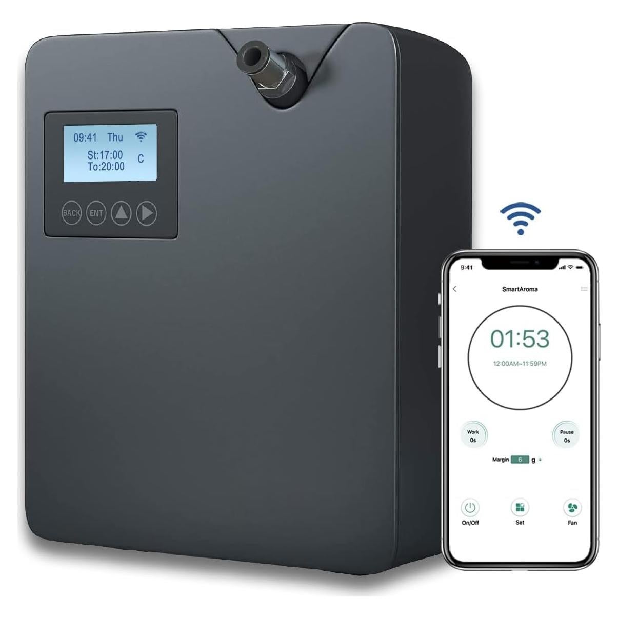 Difusor de Aceite Esencial Zinyeme Pro300 300ml Negro Wi-Fi