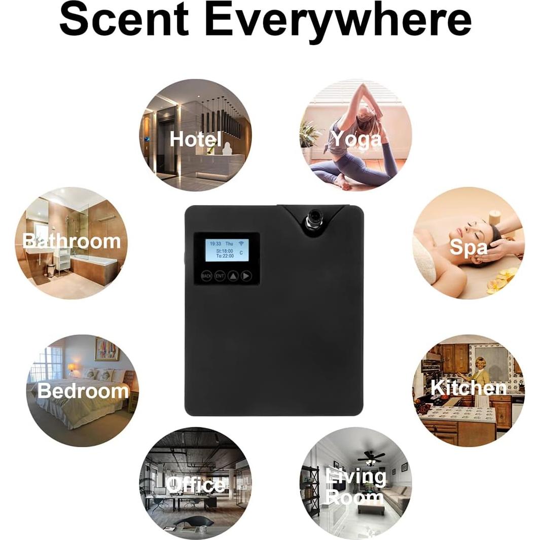 Difusor de Aceite Esencial Zinyeme Pro300 300ml Negro Wi-Fi