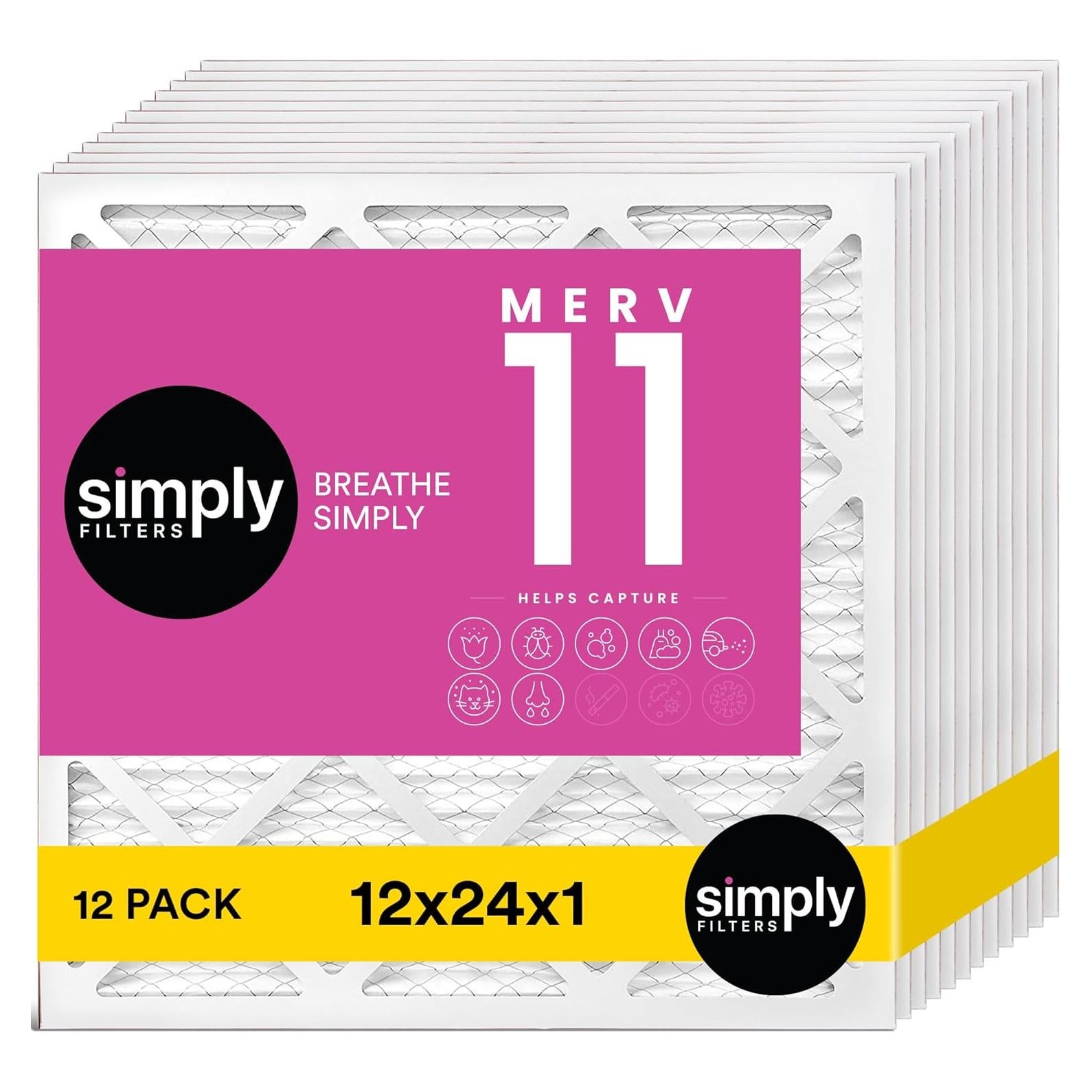 Filtro de Aire Simply MERV 11 12 Pack 30.48x60.96cm