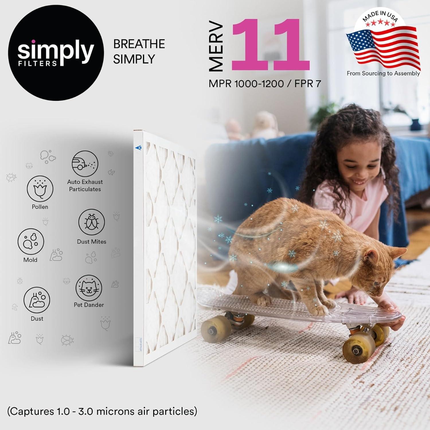 Filtro de Aire Simply MERV 11 12 Pack 30.48x60.96cm