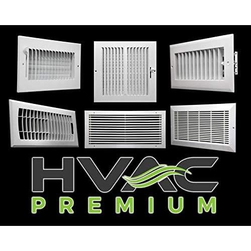 Rejilla de Retorno de Aire HVAC Premium 24 x 8 cm - Blanco