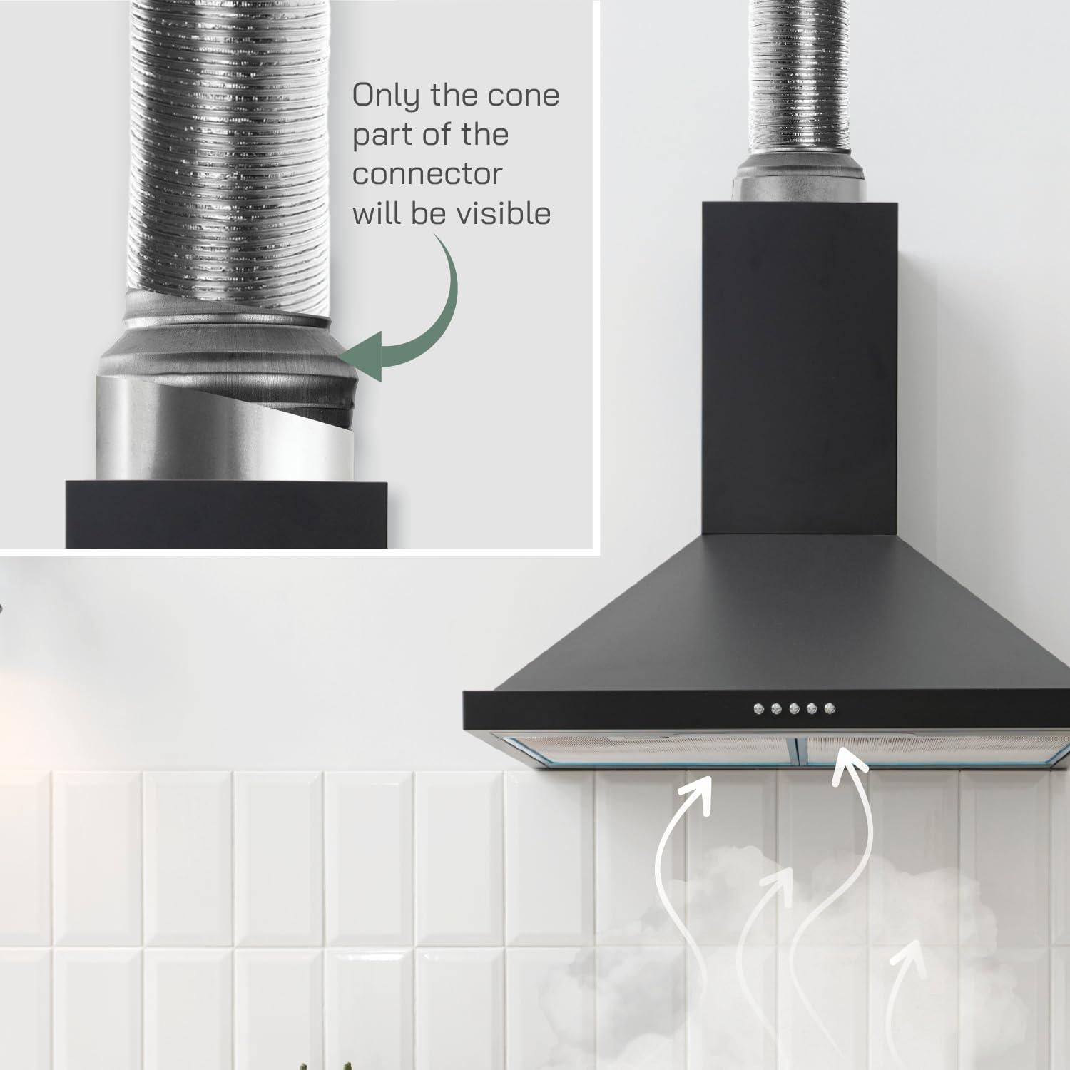 Adaptador reductor de conducto 127 mm a 102 mm Vent Systems