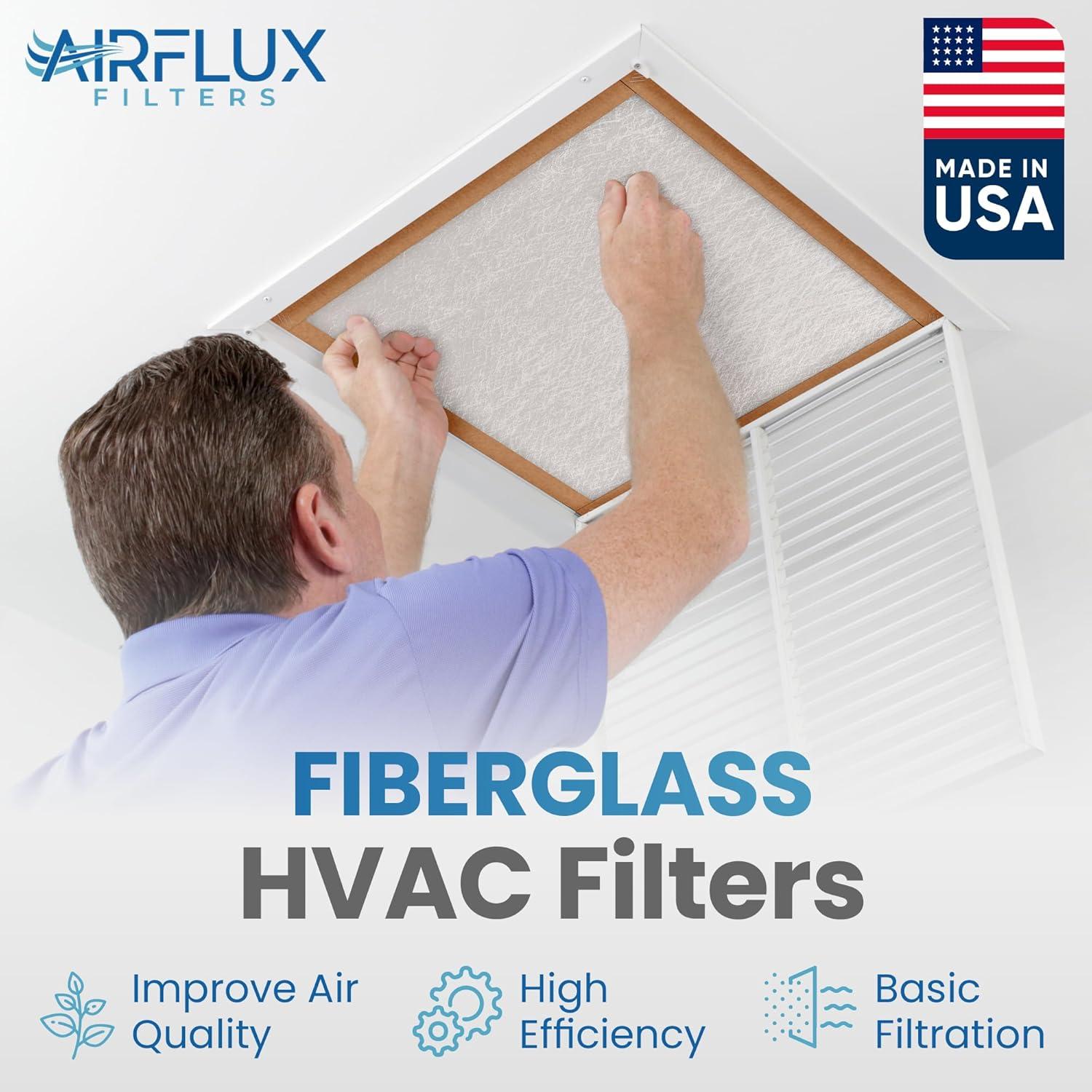 Filtro de Aire Fibra de Vidrio AirFlux 50x60x4.5 cm Paquete 12