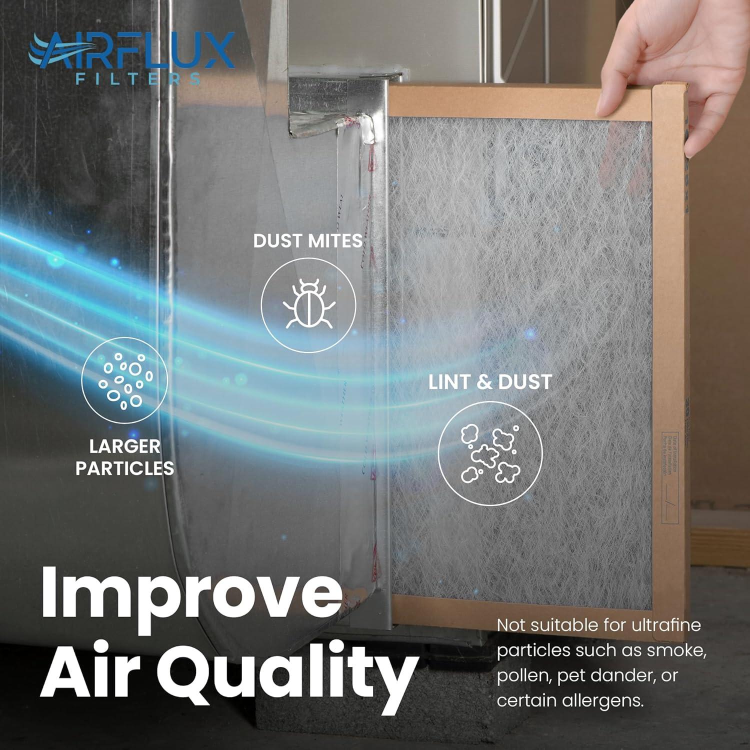 Filtro de Aire Fibra de Vidrio AirFlux 50x60x4.5 cm Paquete 12