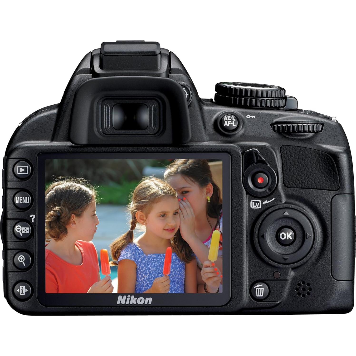 Cámara DSLR Nikon D3100 14.2MP con Lente 18-55mm VR