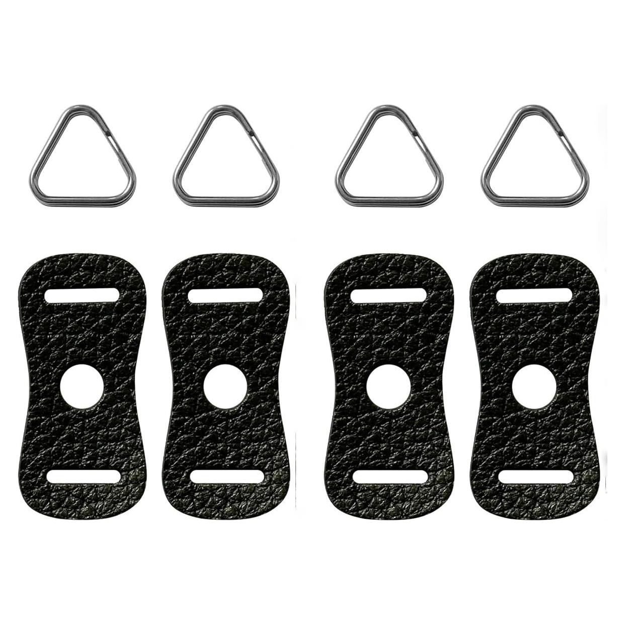 Paquete de 4 Anillos Triangulares para Correa de Cámara ThtRht