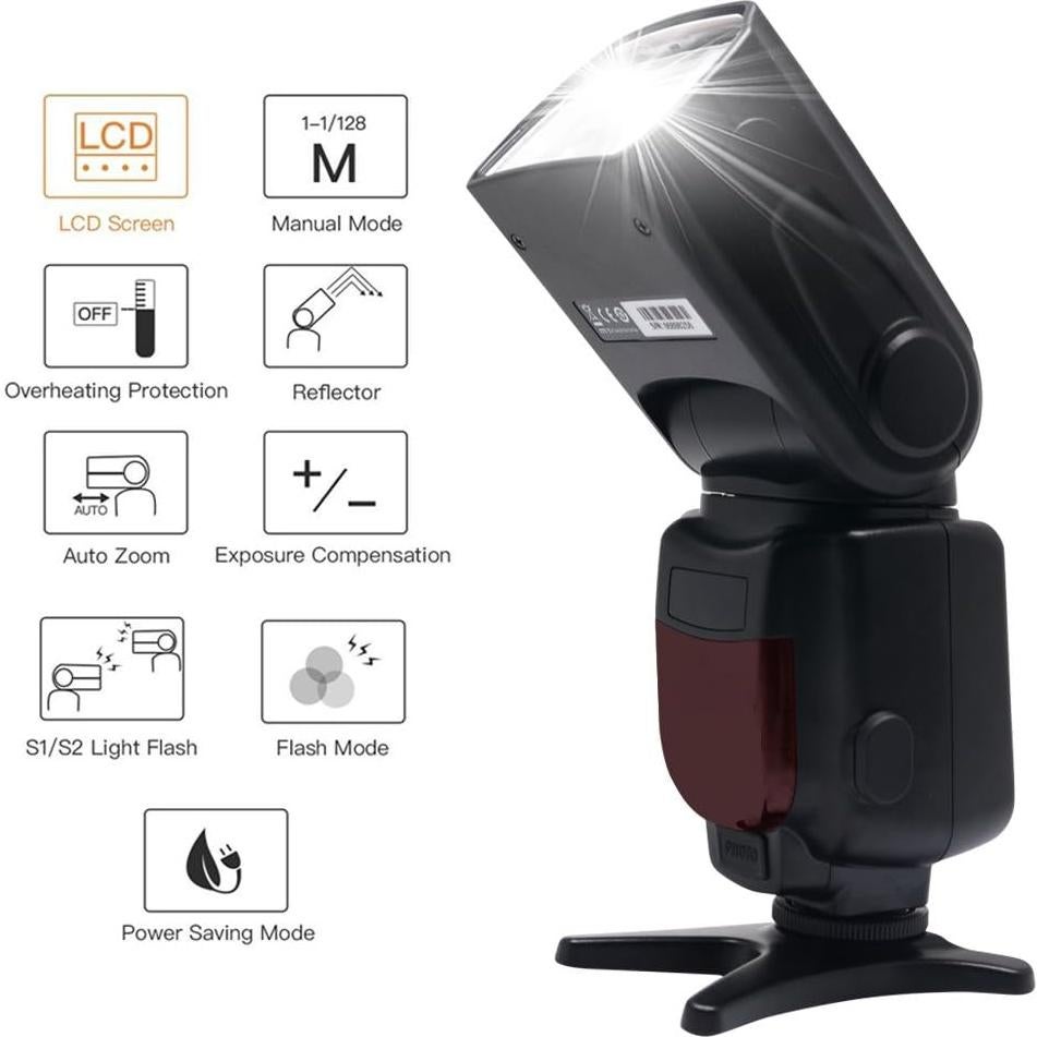 Flash de Cámara VD-930 Venidice Universal para Canon Nikon