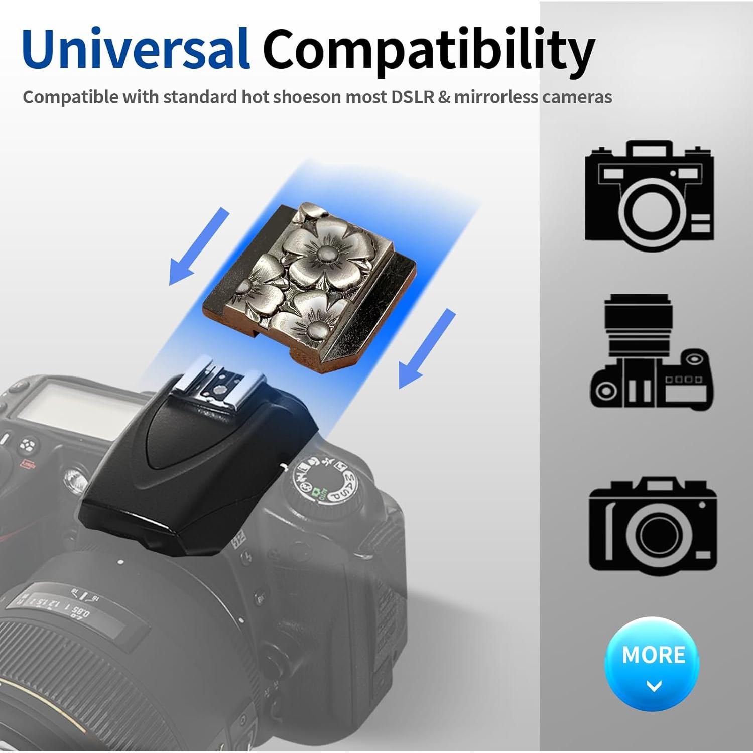 Camera Hot Shoe Cover Protector Cap for Canon Nikon Panasonic Fujifilm Olympus Pentax Sigma DSLR/SLR/Evil Camera