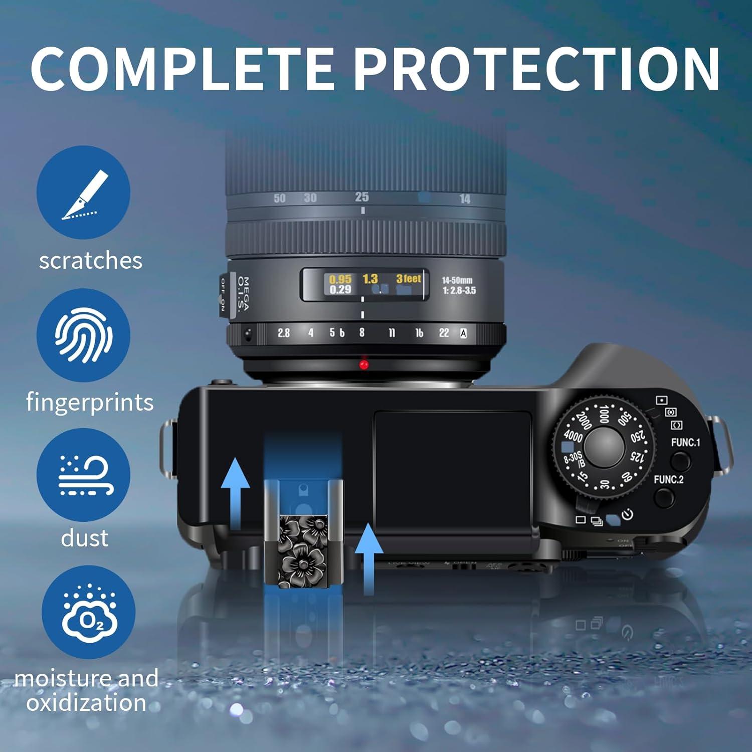 Camera Hot Shoe Cover Protector Cap for Canon Nikon Panasonic Fujifilm Olympus Pentax Sigma DSLR/SLR/Evil Camera