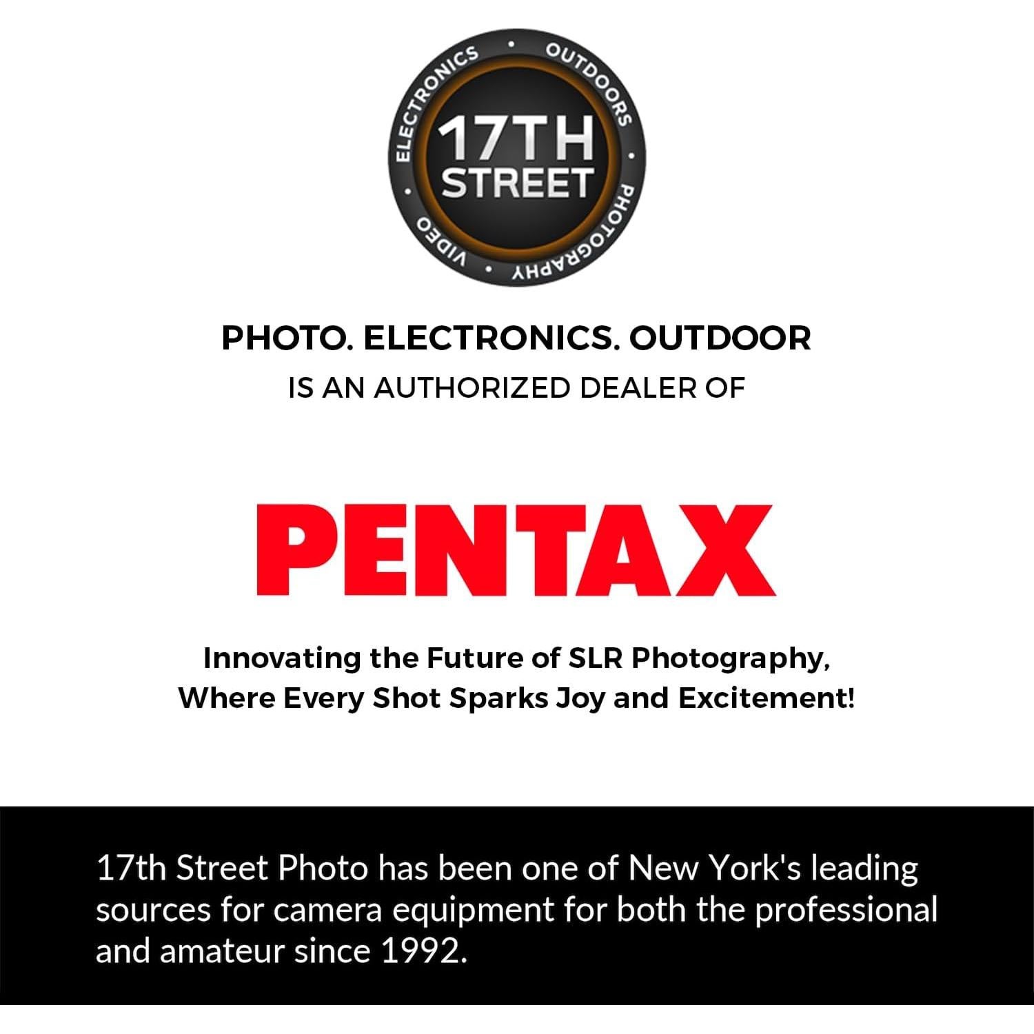 KF APS-C Digital SLR Camera Body (Black) | 24MP CMOS Sensor, Built-in Wi-Fi with Pentax 35mm DA L F2.4 AL Lens and Waith Camera Backpack with Multiple Compartments (Bundle Set)