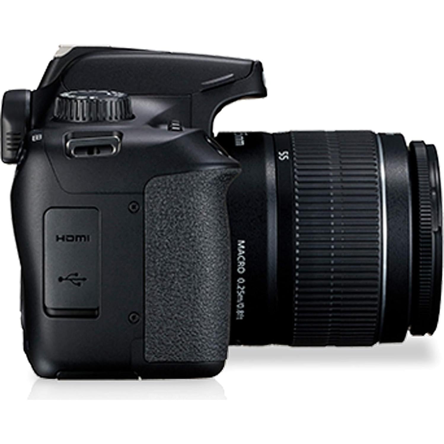 Cámara DSLR Canon 3000D con Lente 18-55mm + Accesorios