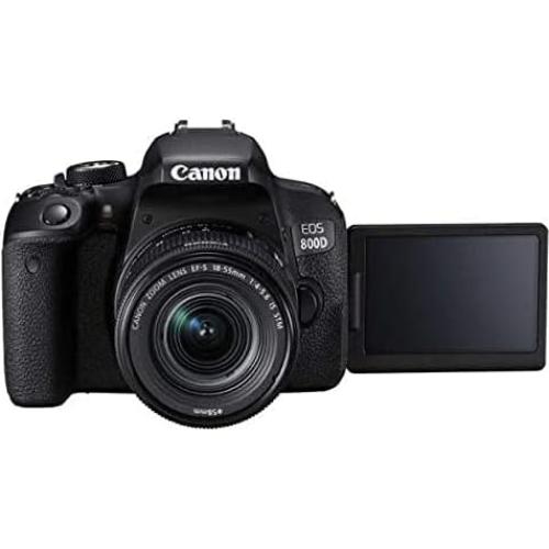 Canon EOS Rebel 800D / T7i DSLR Camera with 18-55 4-5.6 is STM Lens, Canon EF 50mm Lens, 64GB Card, Color Filter Kit, Case, Corel Photo Software, LPE17 Battery + More (Renewed)