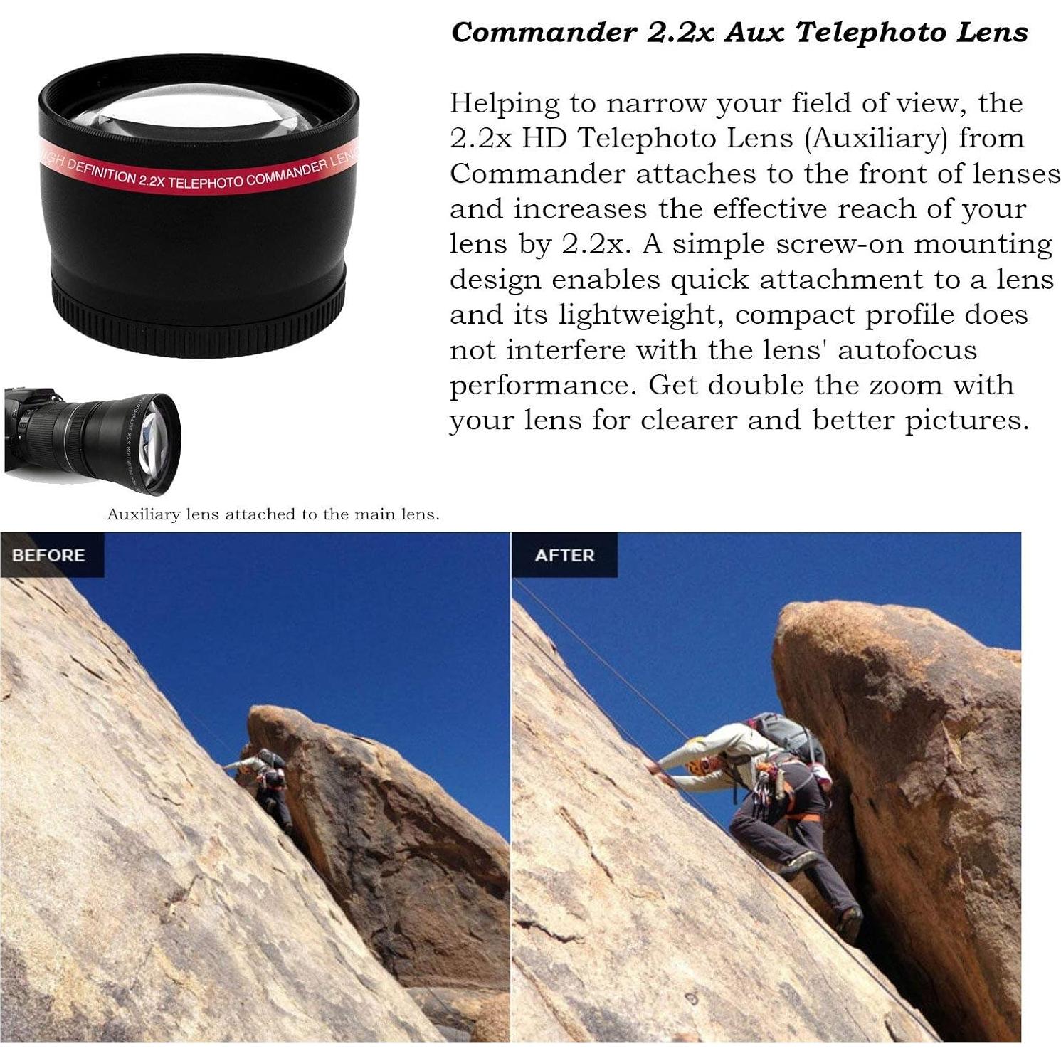 Cámara DSLR Canon EOS Rebel SL2 24.2MP + Lente 18-55mm + Accesorios