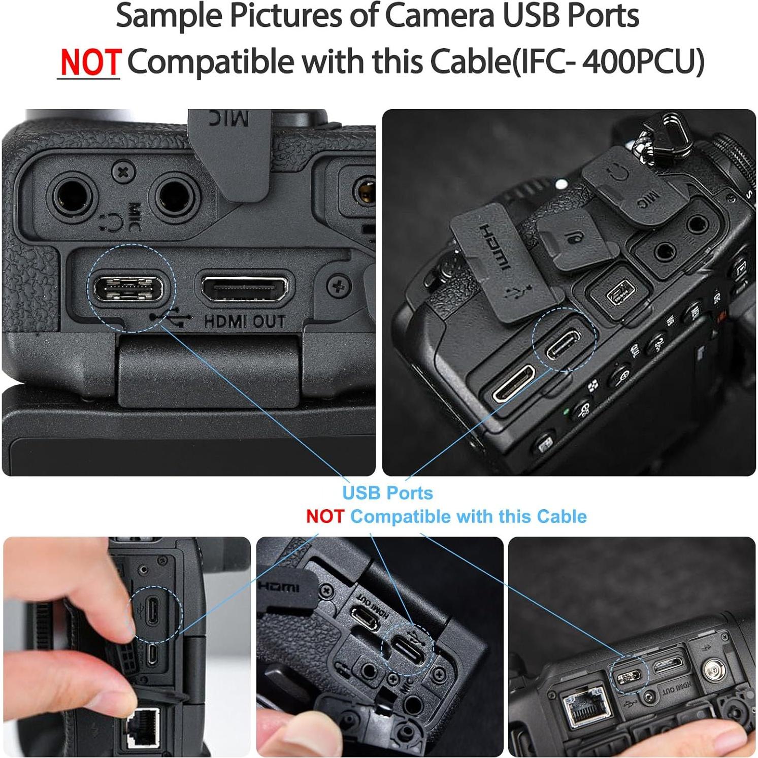 Cable USB Mini B 1.83 m SCOVEE para cámaras Canon DSLR y PowerShot