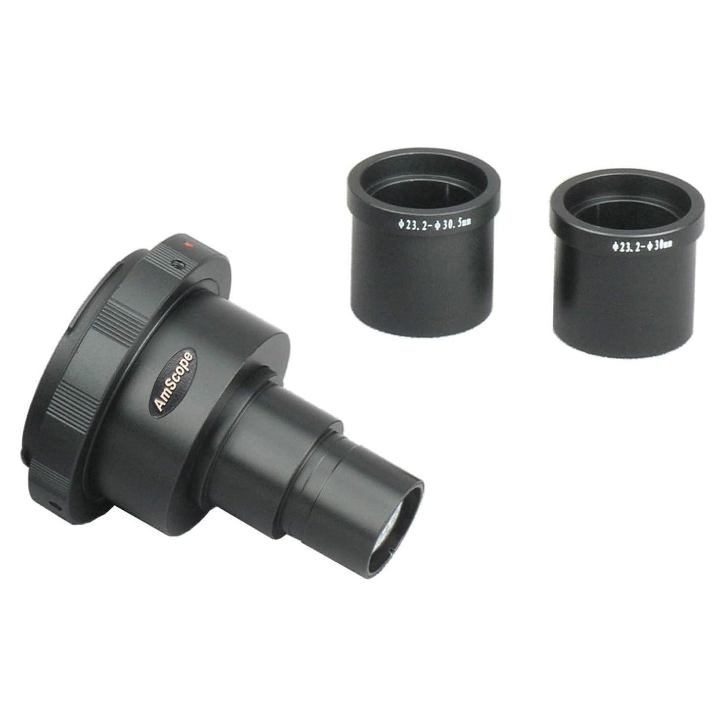 Adaptador de cámara Canon SLR DSLR para microscopios 2X