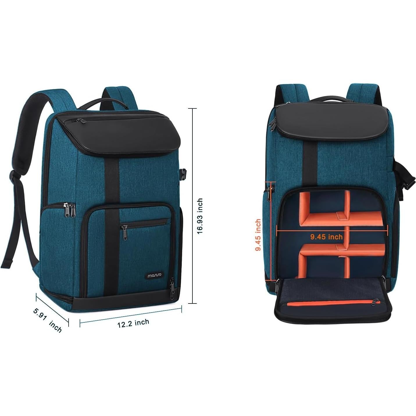 Mochila para cámara MOSISO 17.3" con soporte para trípode