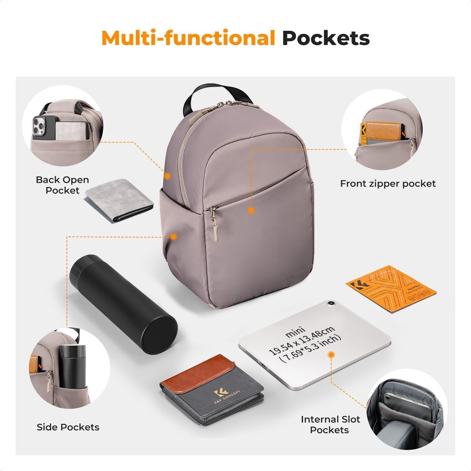 Bolsa Cruzada para Cámara K&F Concept 5L Gris Rosa