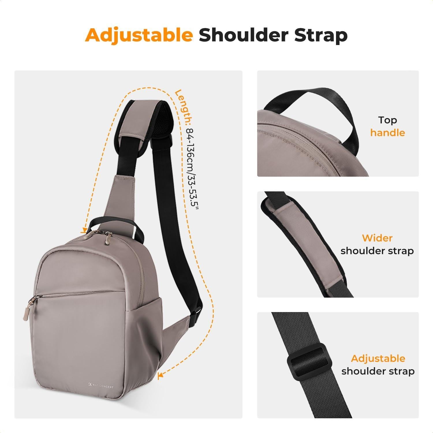 Bolsa Cruzada para Cámara K&F Concept 5L Gris Rosa