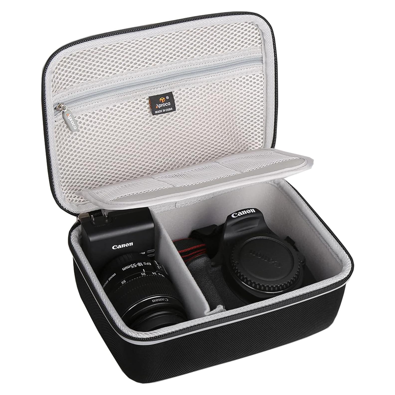 Funda de Almacenamiento Dura Aproca para Cámara DSLR Canon EOS Rebel T7