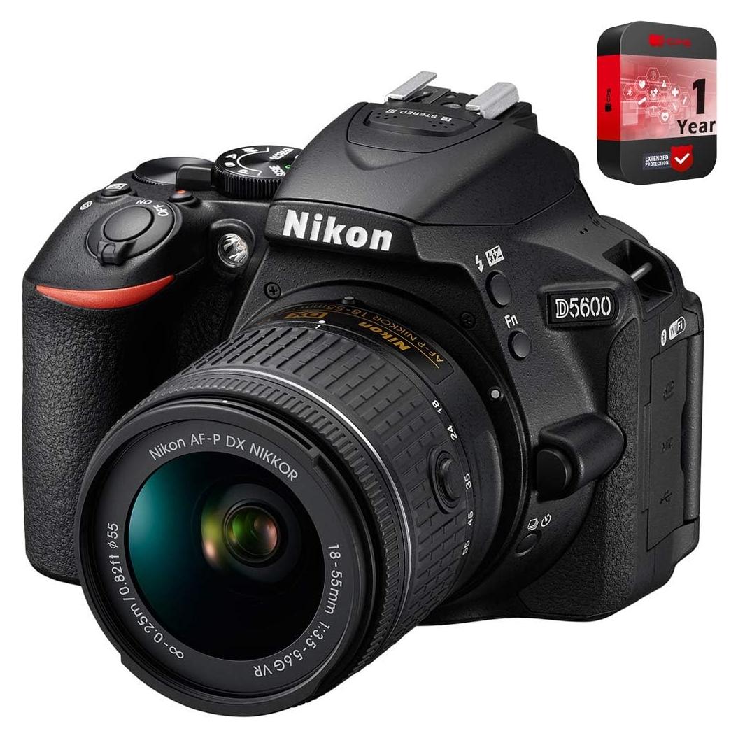 Cámara SLR Digital Nikon D5600 24.2MP + Lente 18-55mm VR
