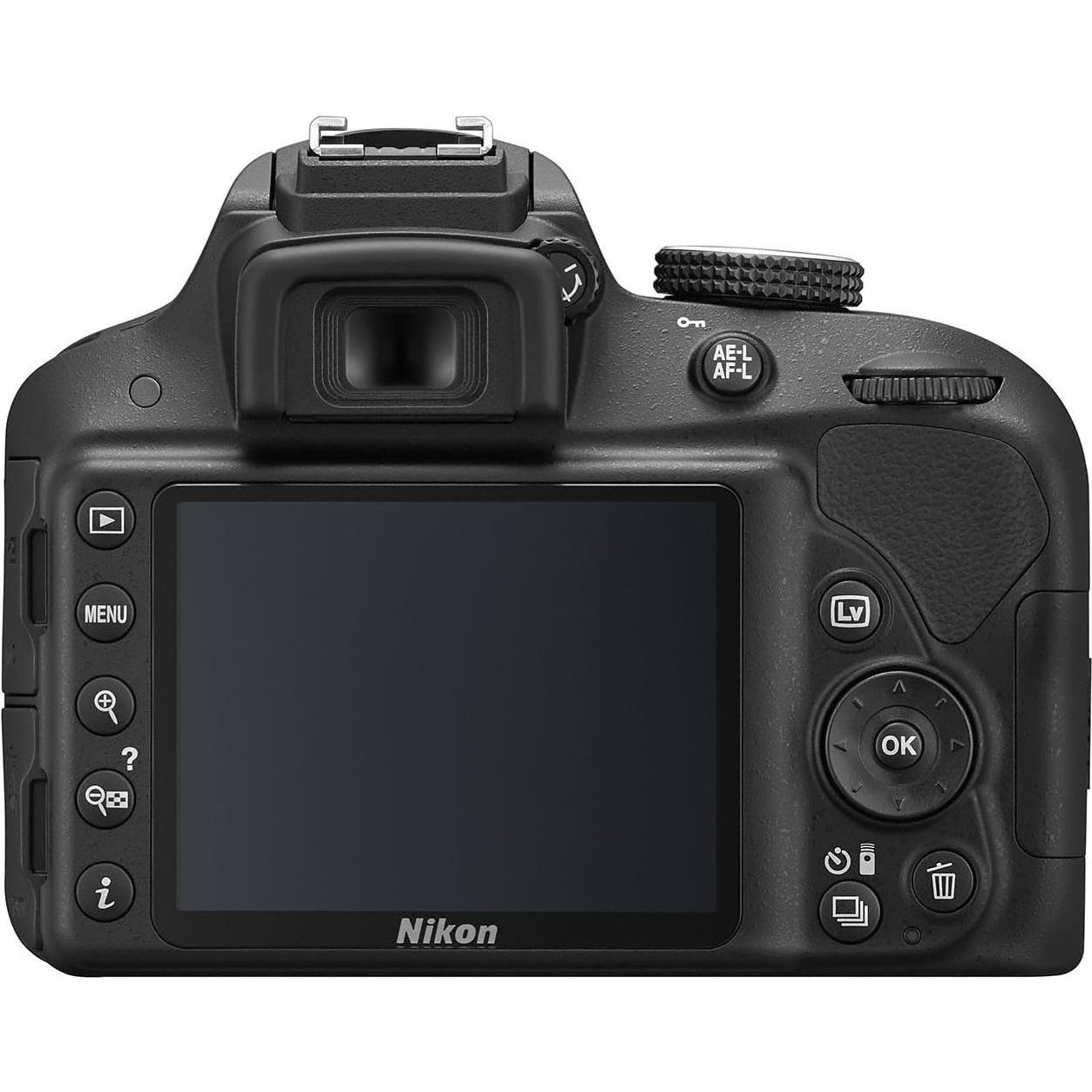 Cámara DSLR Nikon D3300 24.2 MP HD 1080p - Negro