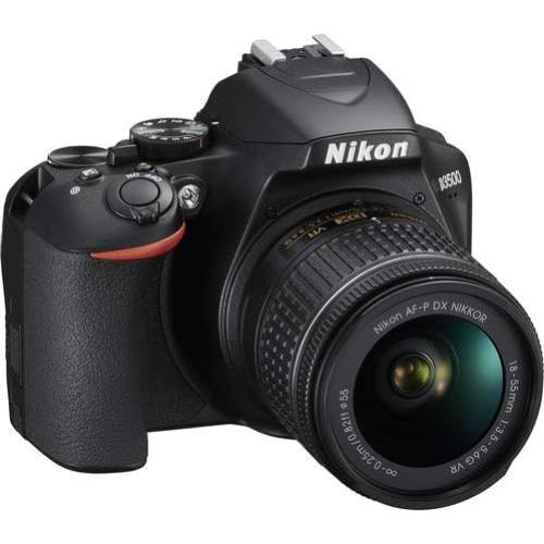 Cámara DSLR Nikon D3500 24.2MP con lente 18-55mm y accesorios