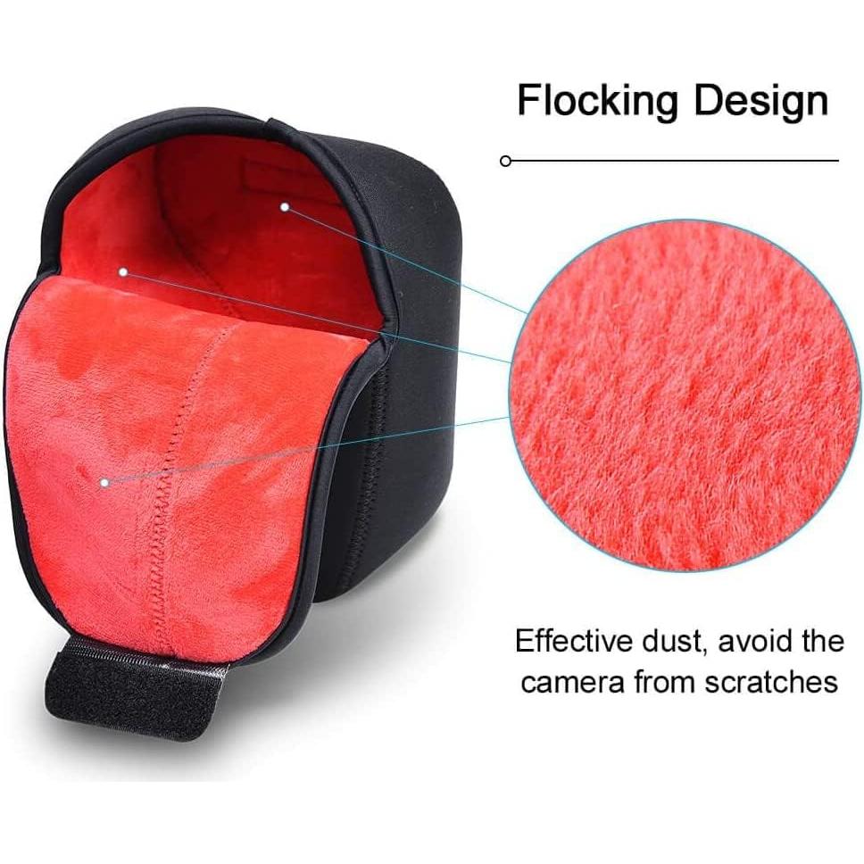 Funda de Cámara DSLR CADeN Mediana Negra Neopreno Impermeable