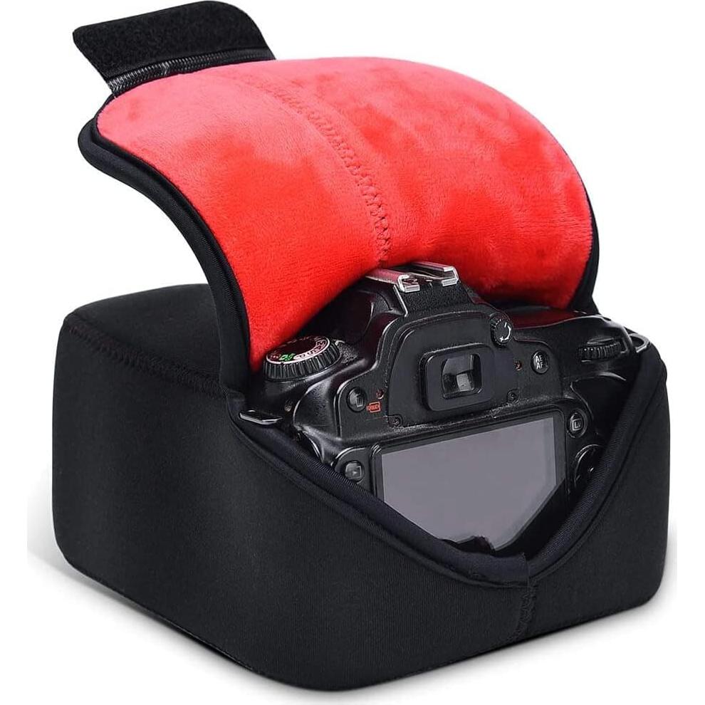 Funda de Cámara DSLR CADeN Mediana Negra Neopreno Impermeable