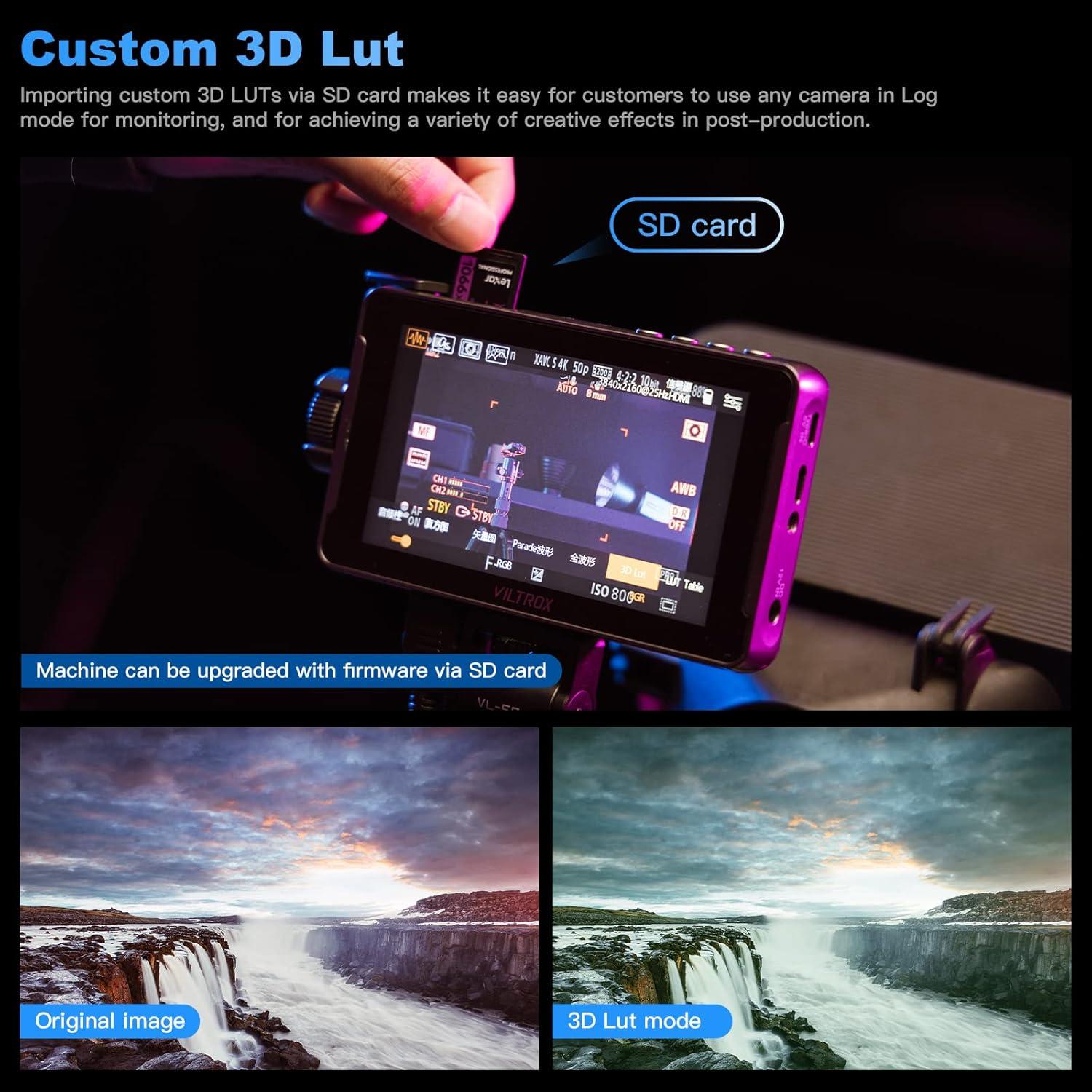 Monitor de Campo VILTROX DC-550 5.5" 4K Táctil HDMI