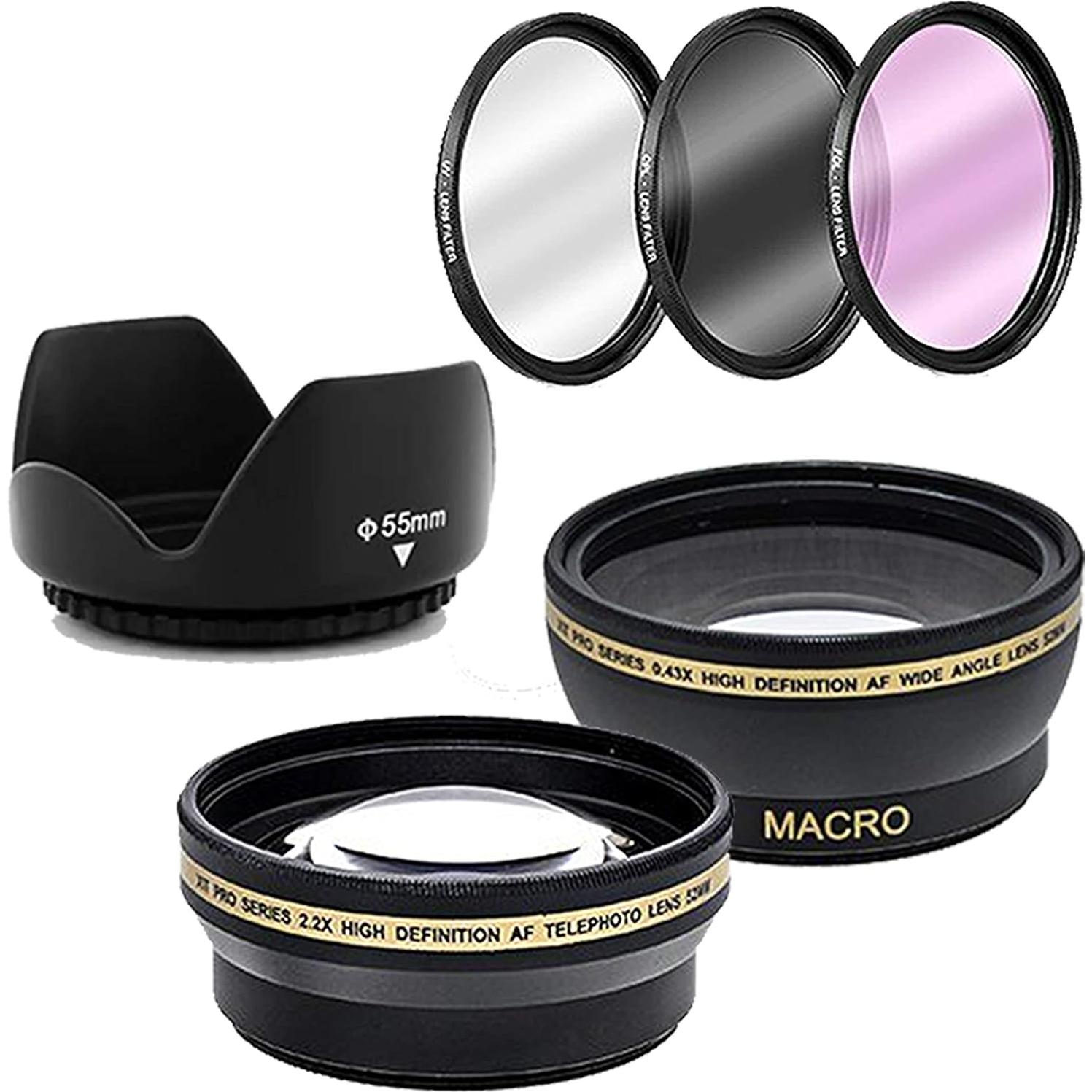 Cámara DSLR Nikon D5600 con Lentes 18-55mm y 70-300mm + Accesorios