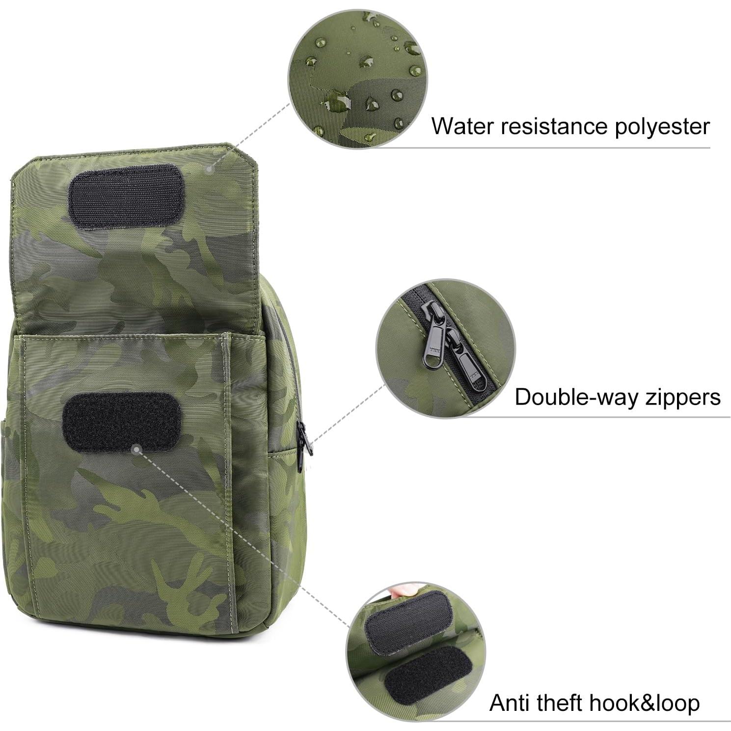 Bolsa de Cámara Sling TULLIO 5L Impermeable Verde Compacta