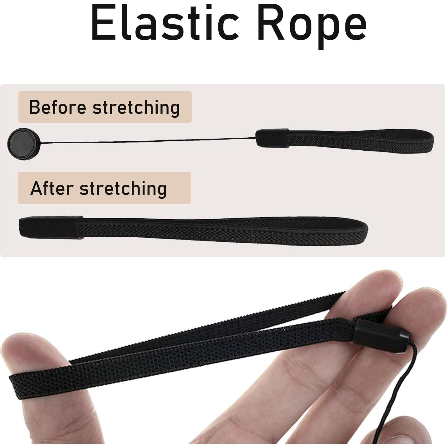 6 Sujeciones de Tapa de Lente QQM para Cámaras DSLR y Sin Espejo