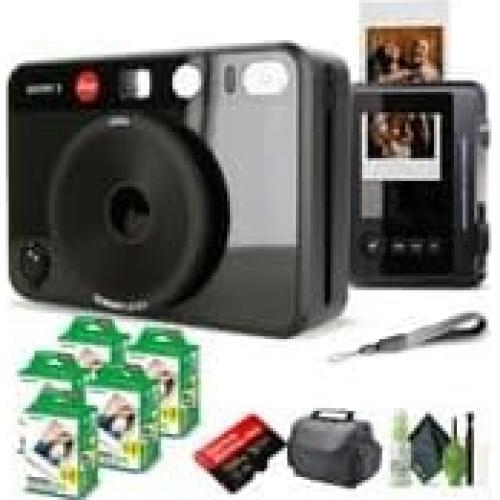 Cámara Instantánea Híbrida Leica SOFORT 2 Negra + Accesorios