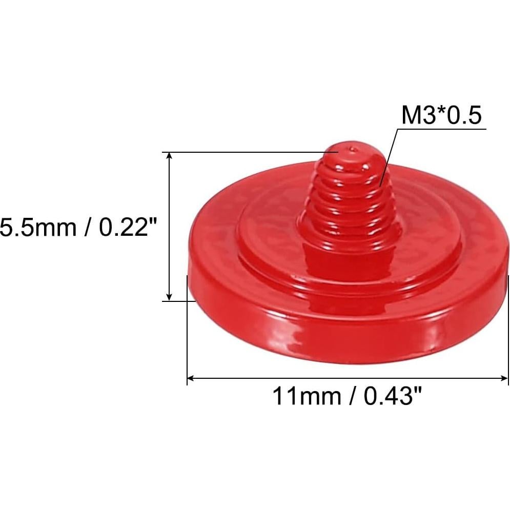 Botón de Disparo PATIKIL para Cámaras DSLR Rojo - Paquete de 4