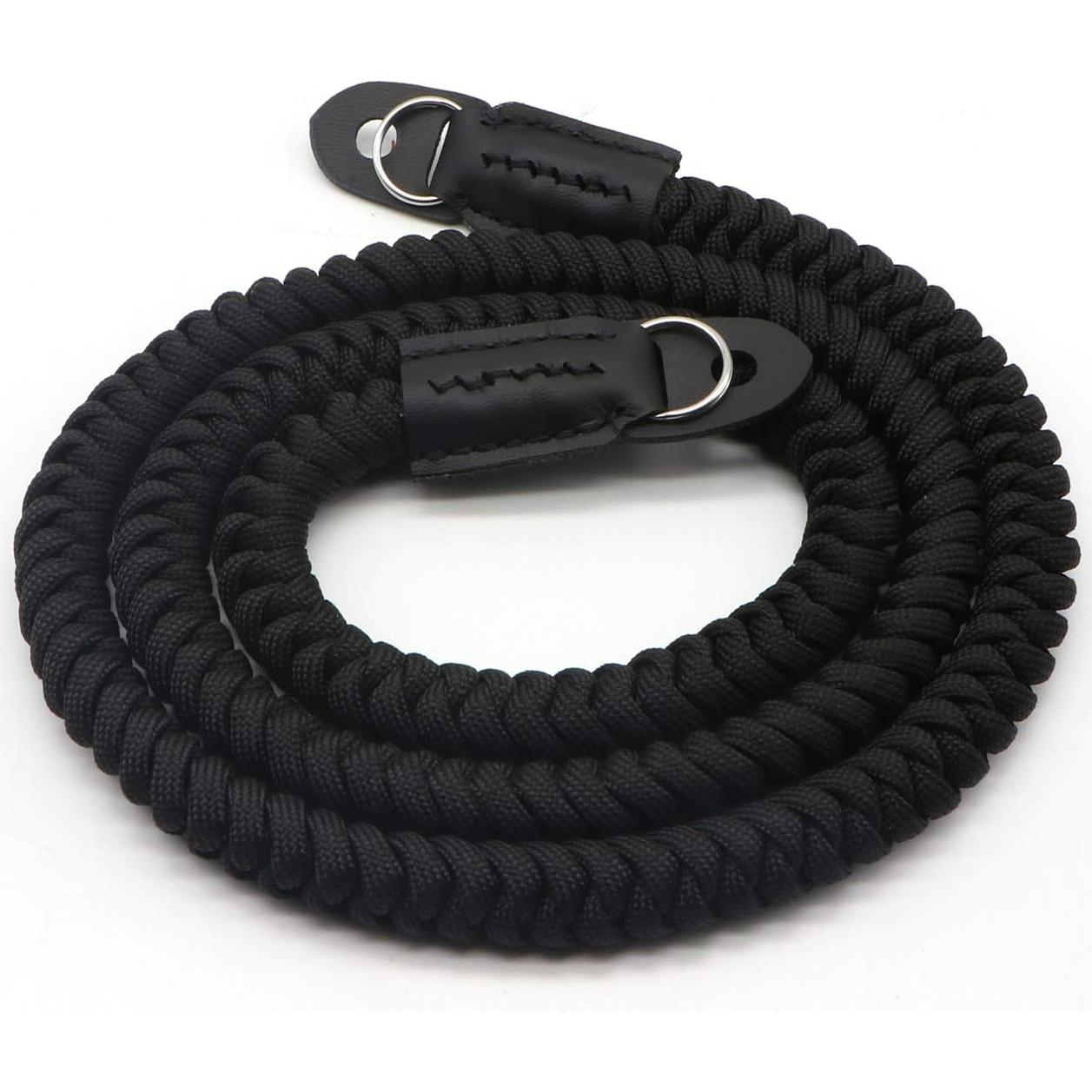 Correa de Hombro para Cámara HITHUT 105 cm Negra Paracord