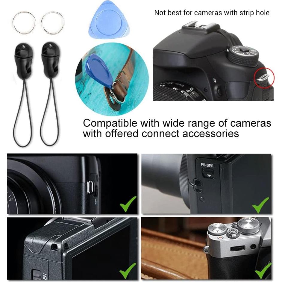 Correa de Cuero para Cámara CANPIS CP005 Negro 108cm