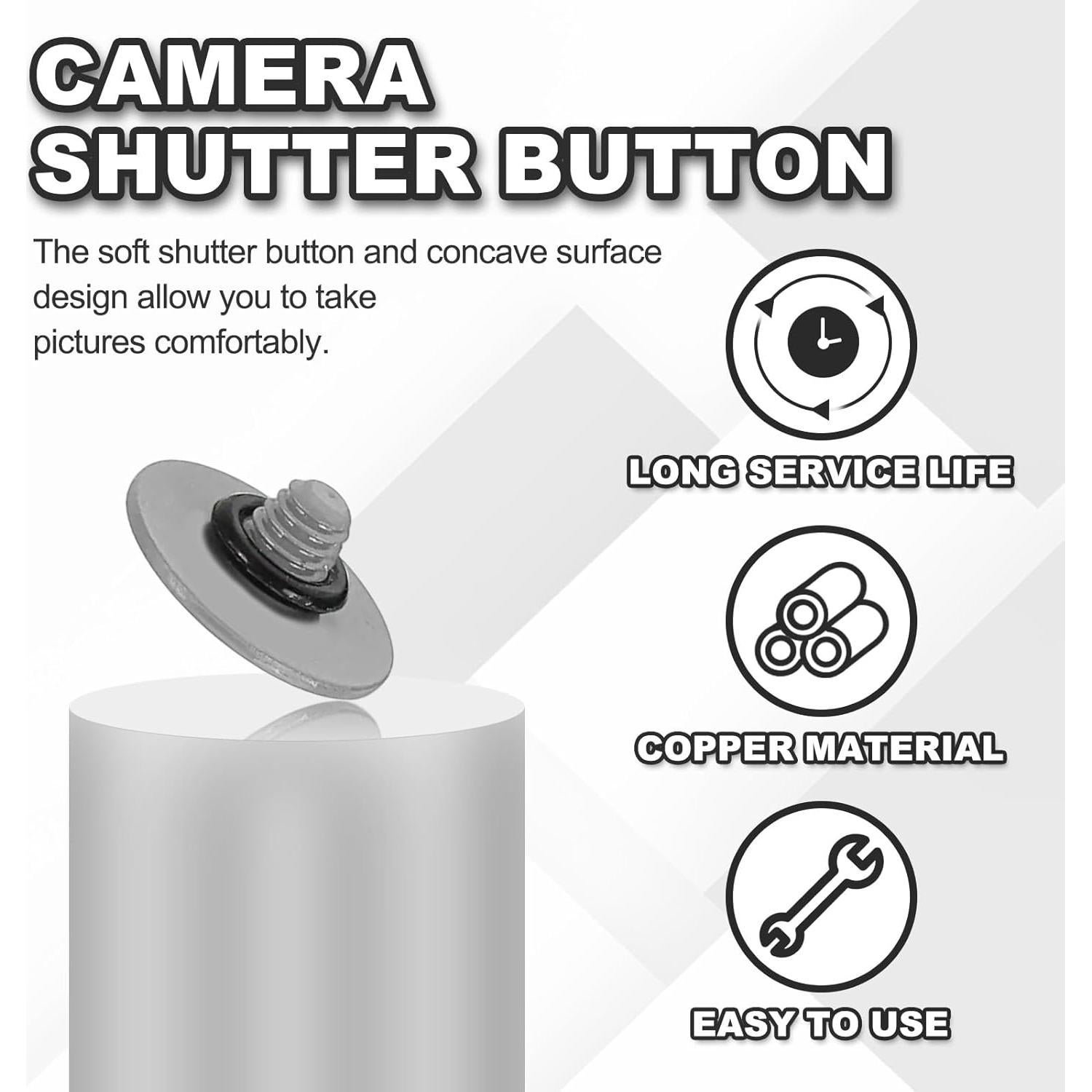 Botón de obturador PATIKIL para cámaras Nikon y Fujifilm, 2 unidades