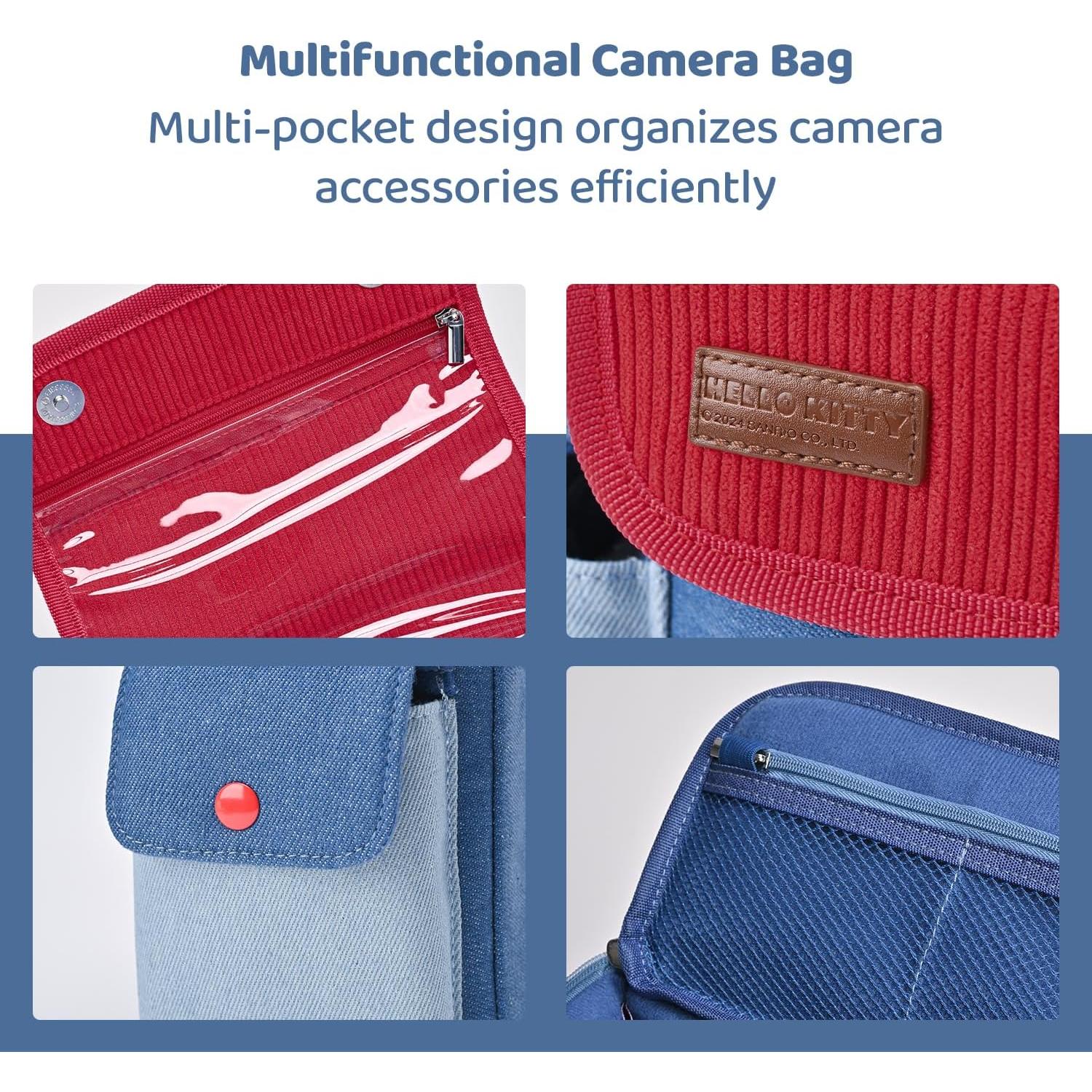 Bolsa de Cámara Cruzada HLK para DSLR y Mirrorless 18.8x9.9x15.7cm