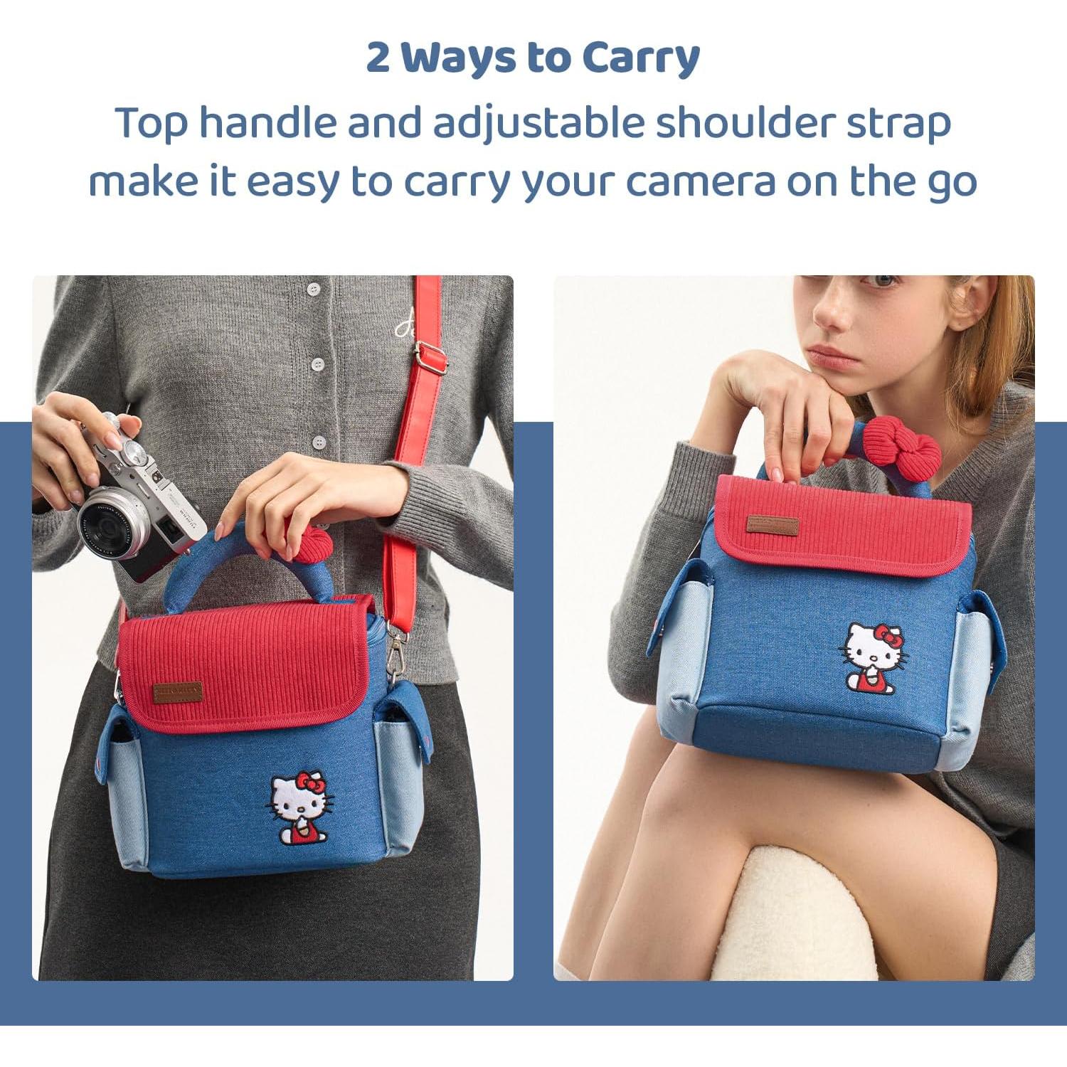 Bolsa de Cámara Cruzada HLK para DSLR y Mirrorless 18.8x9.9x15.7cm