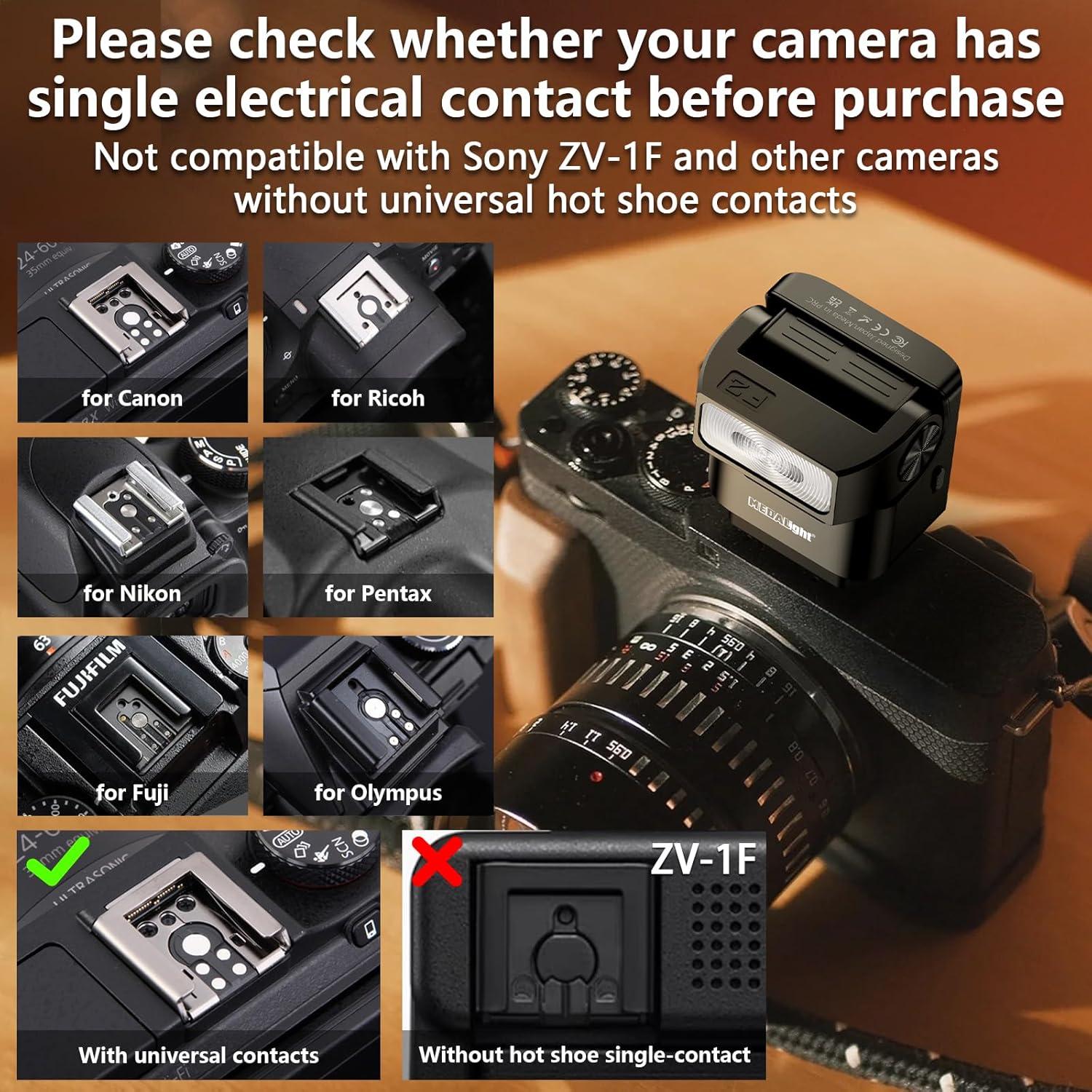 Flash Inalámbrico MEDALight F2 para Canon/Sony/Fuji/Nikon