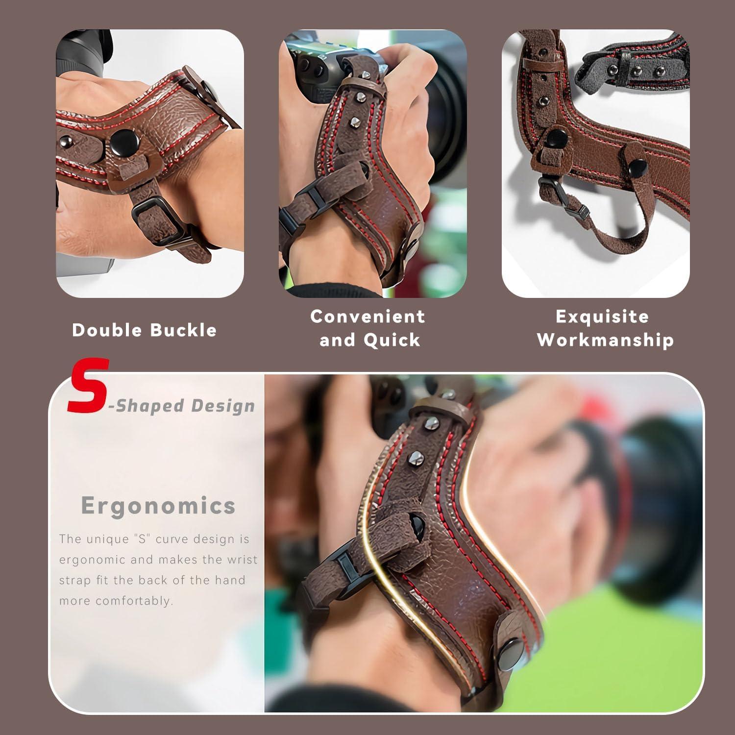 Correa de Mano para Cámara Acolchada Canon Nikon Sony Fujifilm