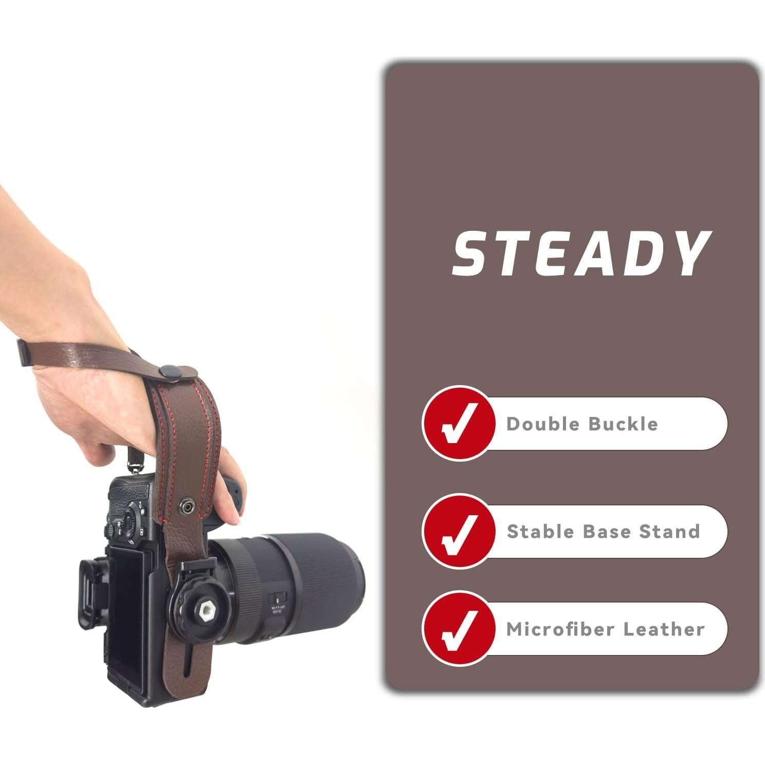 Correa de Mano para Cámara Acolchada Canon Nikon Sony Fujifilm