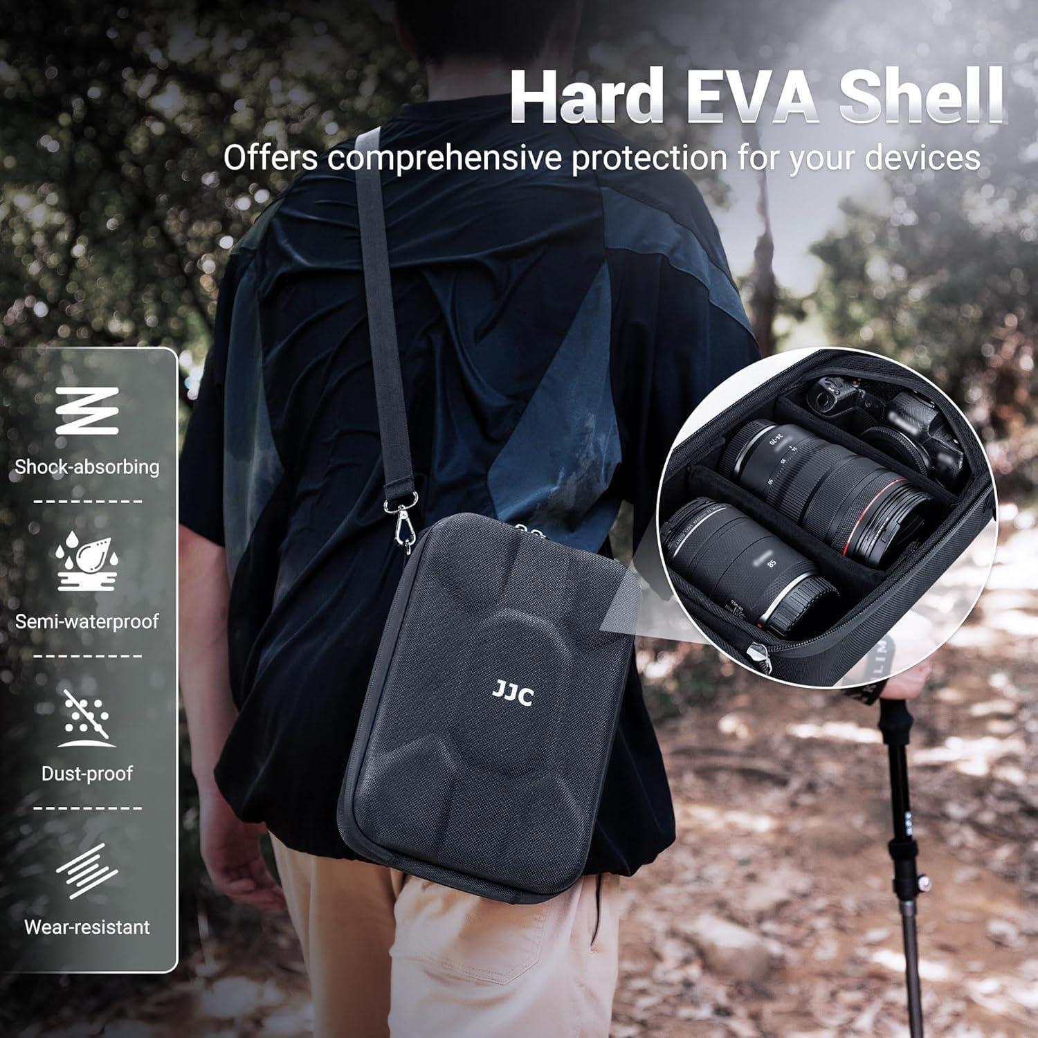 Funda Dura Impermeable JJC para Cámara SLR y Lentes