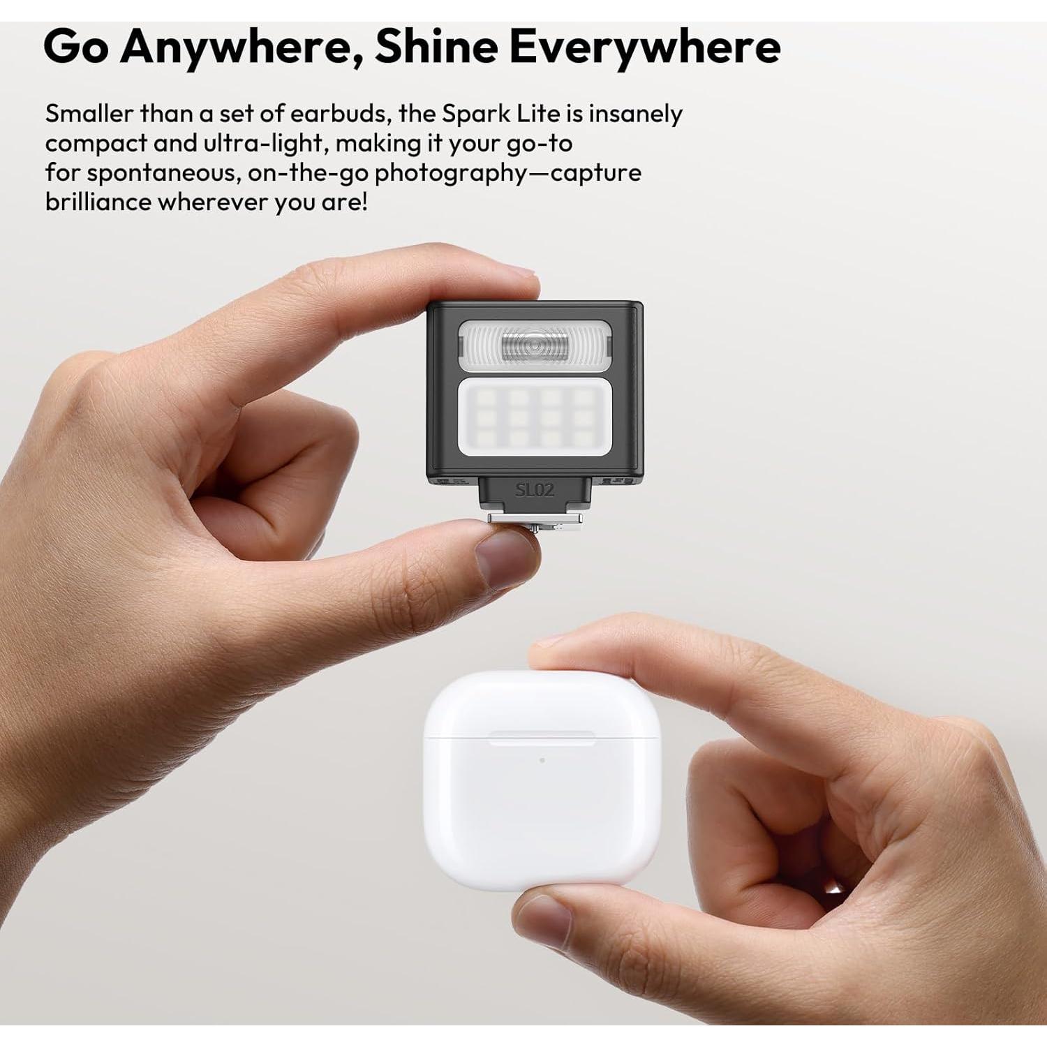 Flash Mini ULANZI SL02 con Luz de Video GN8 6500K