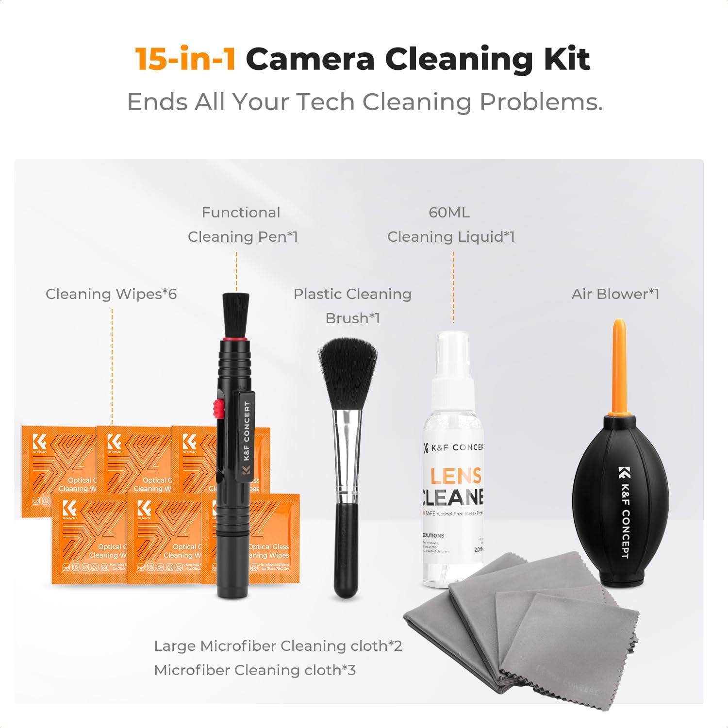 Kit de Limpieza Profesional K&F Concept para Cámaras DSLR y Electrónica