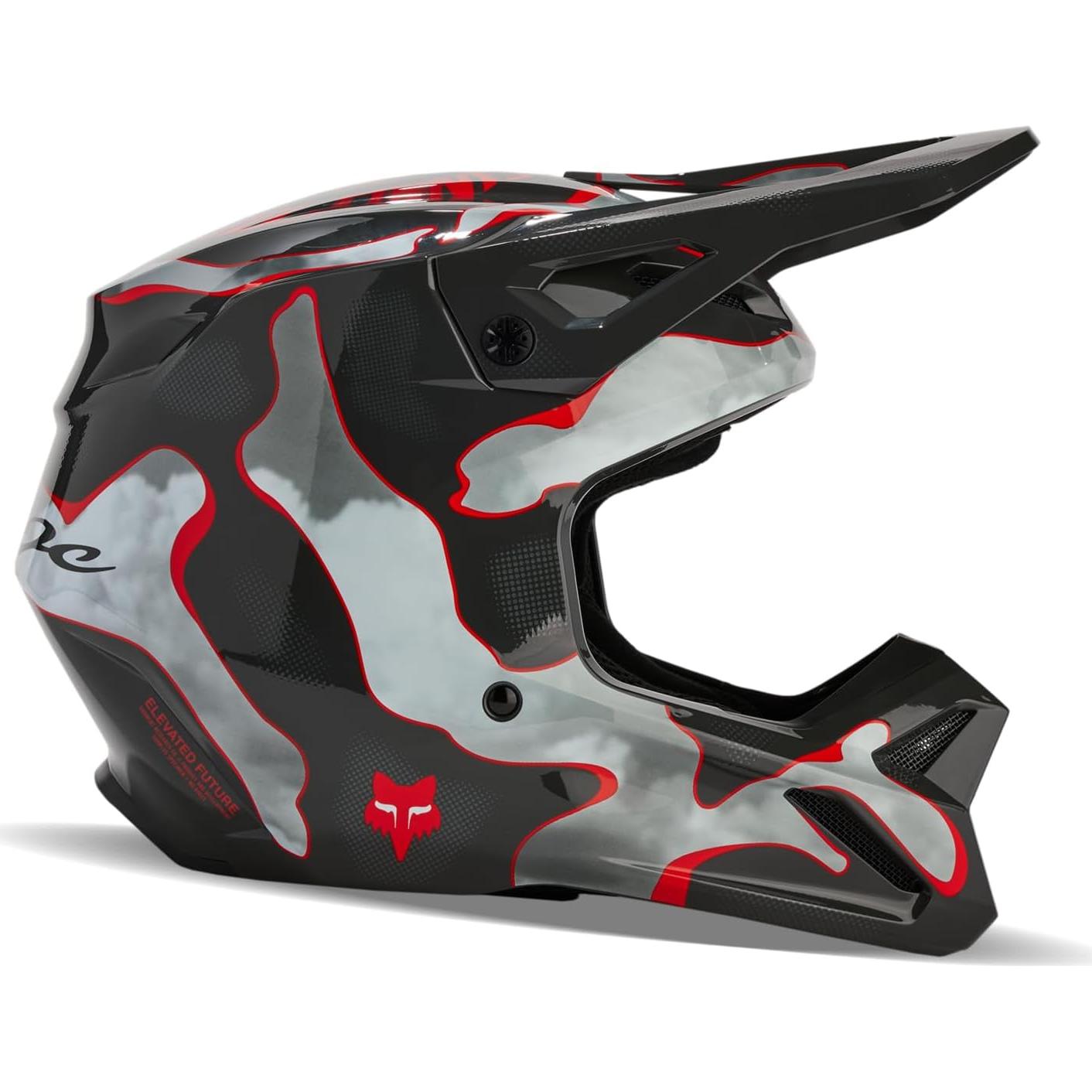 Casco de Motocross Fox Racing V1 Negro/Azul 2X Mips