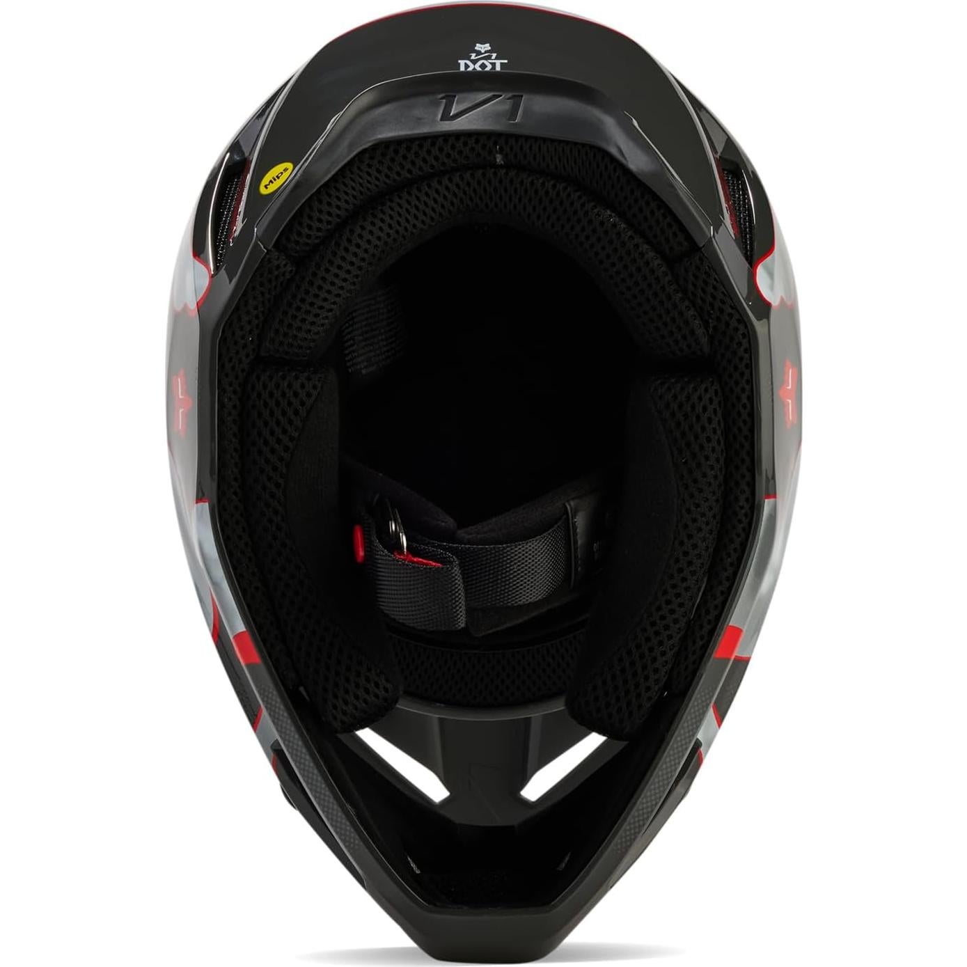 Casco de Motocross Fox Racing V1 Negro/Azul 2X Mips