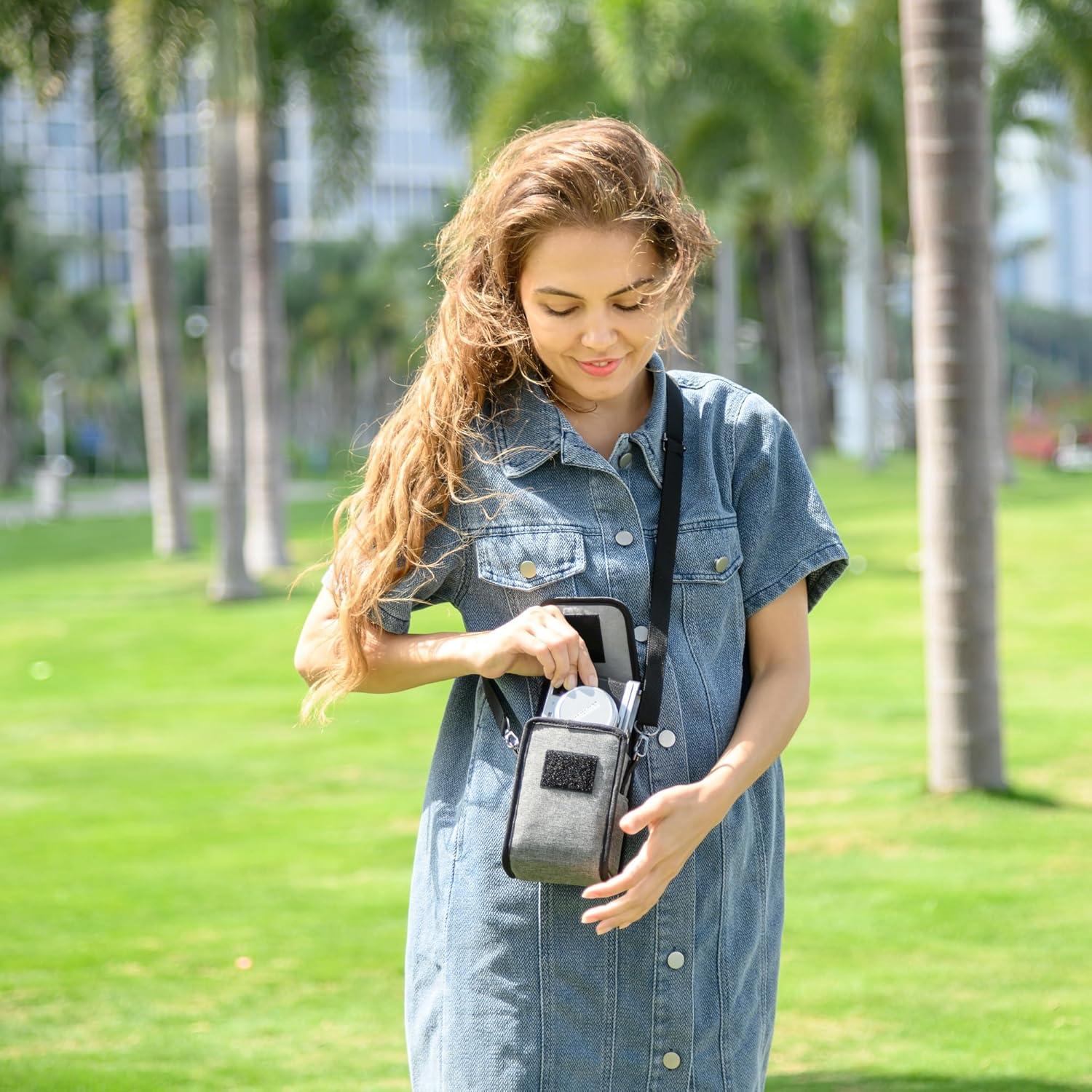 Bolsa de Viaje KIWIFOTOS para Cámara Compacta Gris 150x90x90mm